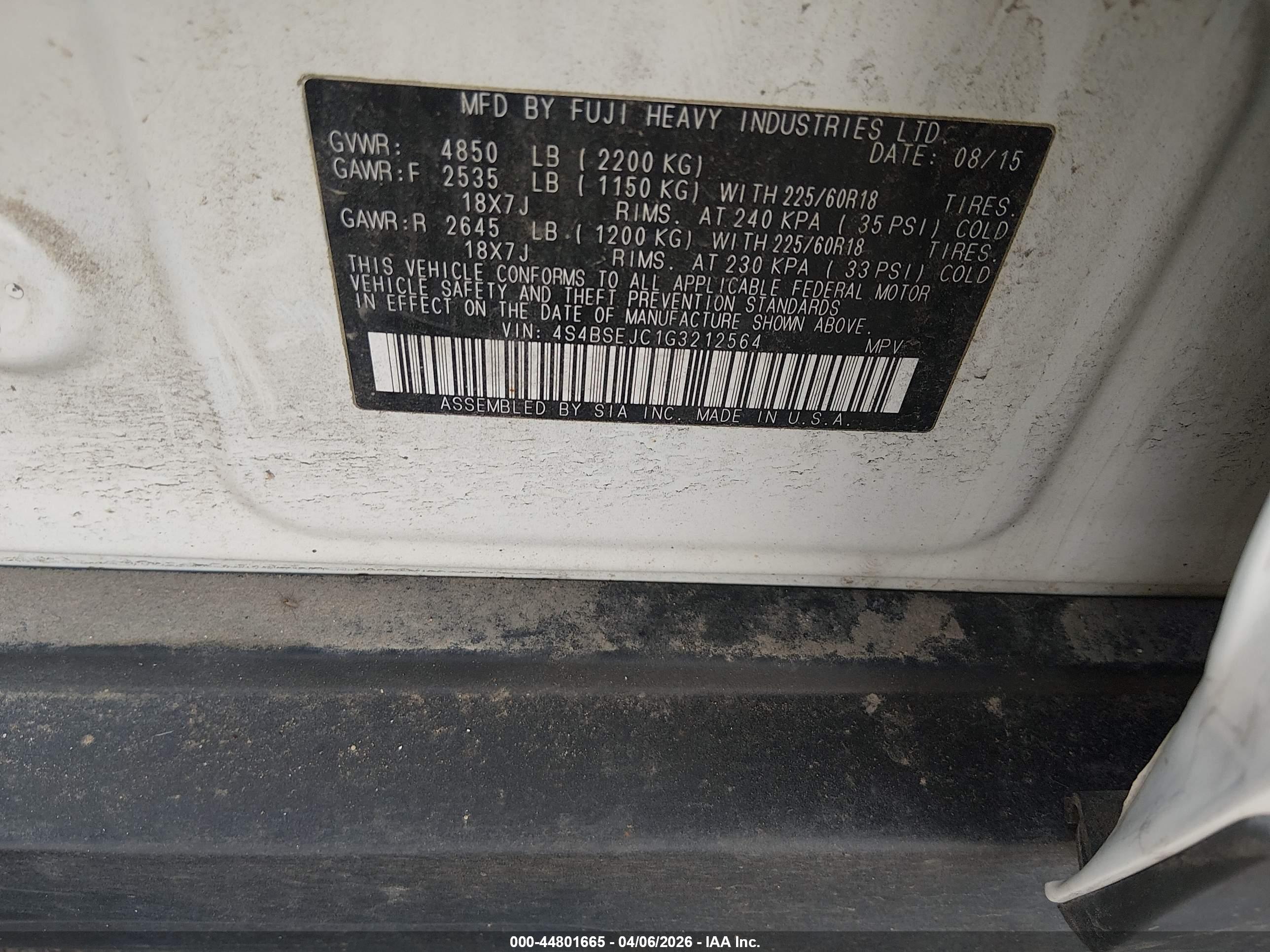 SUBARU OUTBACK image 9