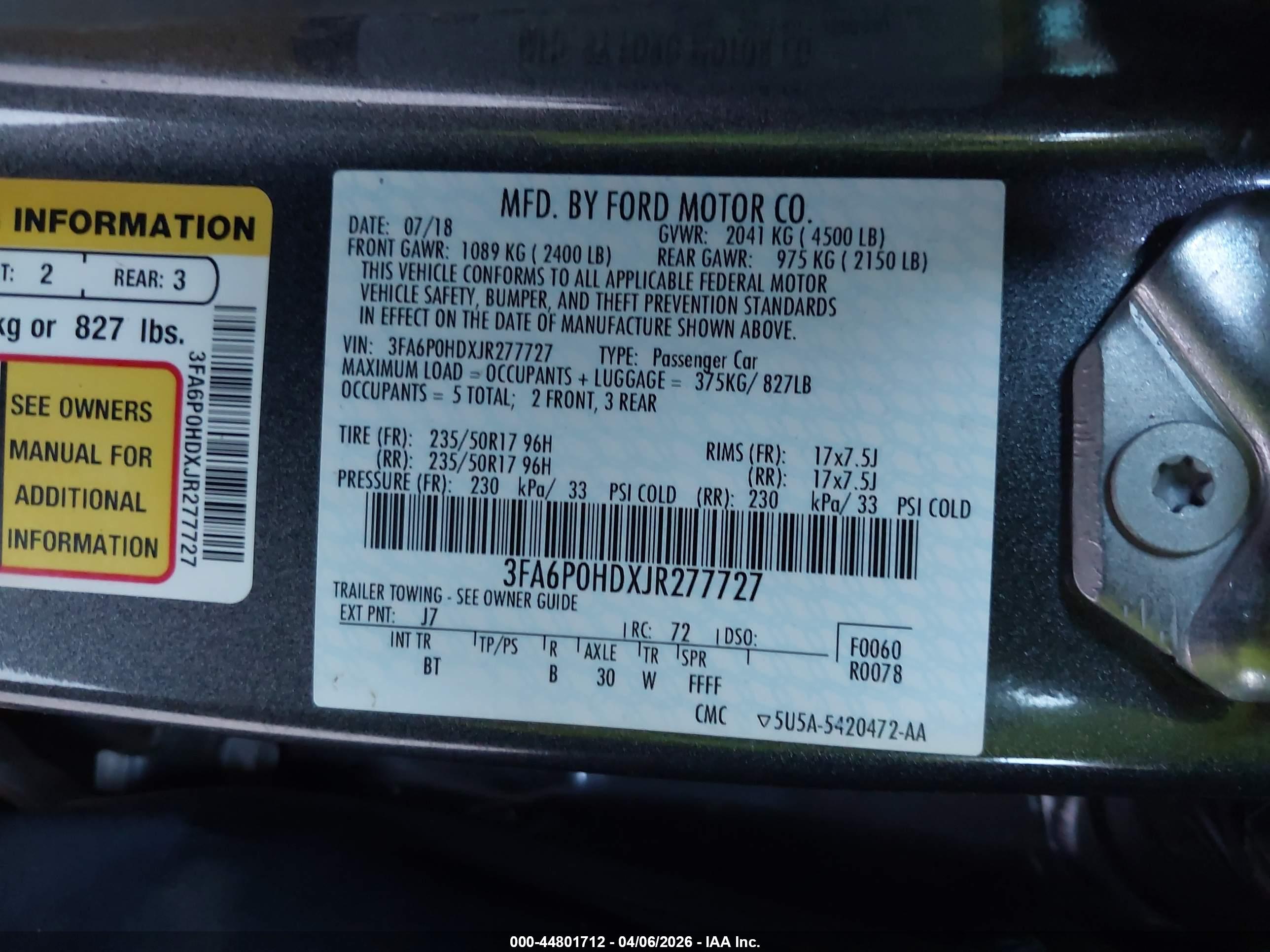 FORD FUSION image 9