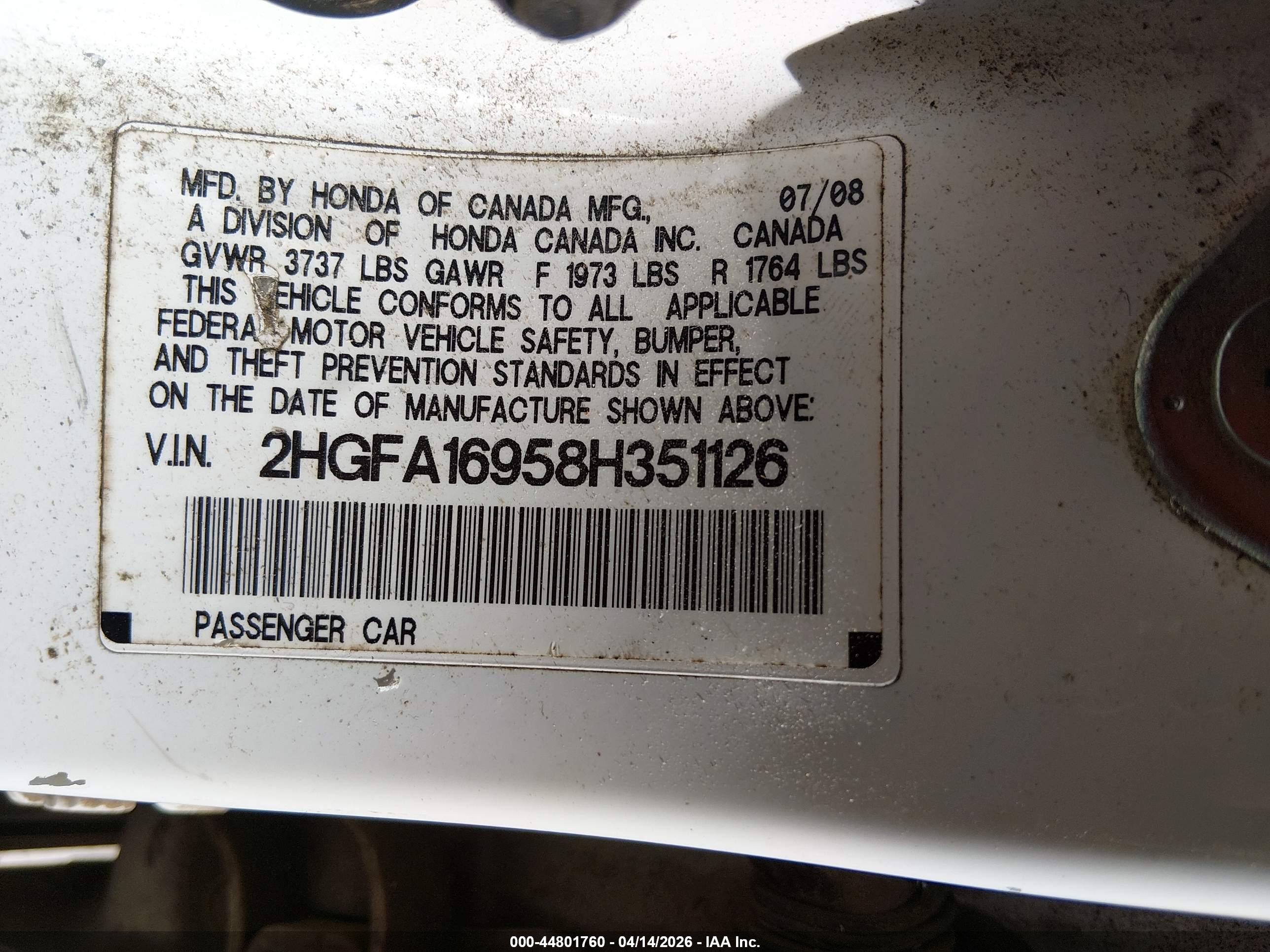 HONDA CIVIC image 9