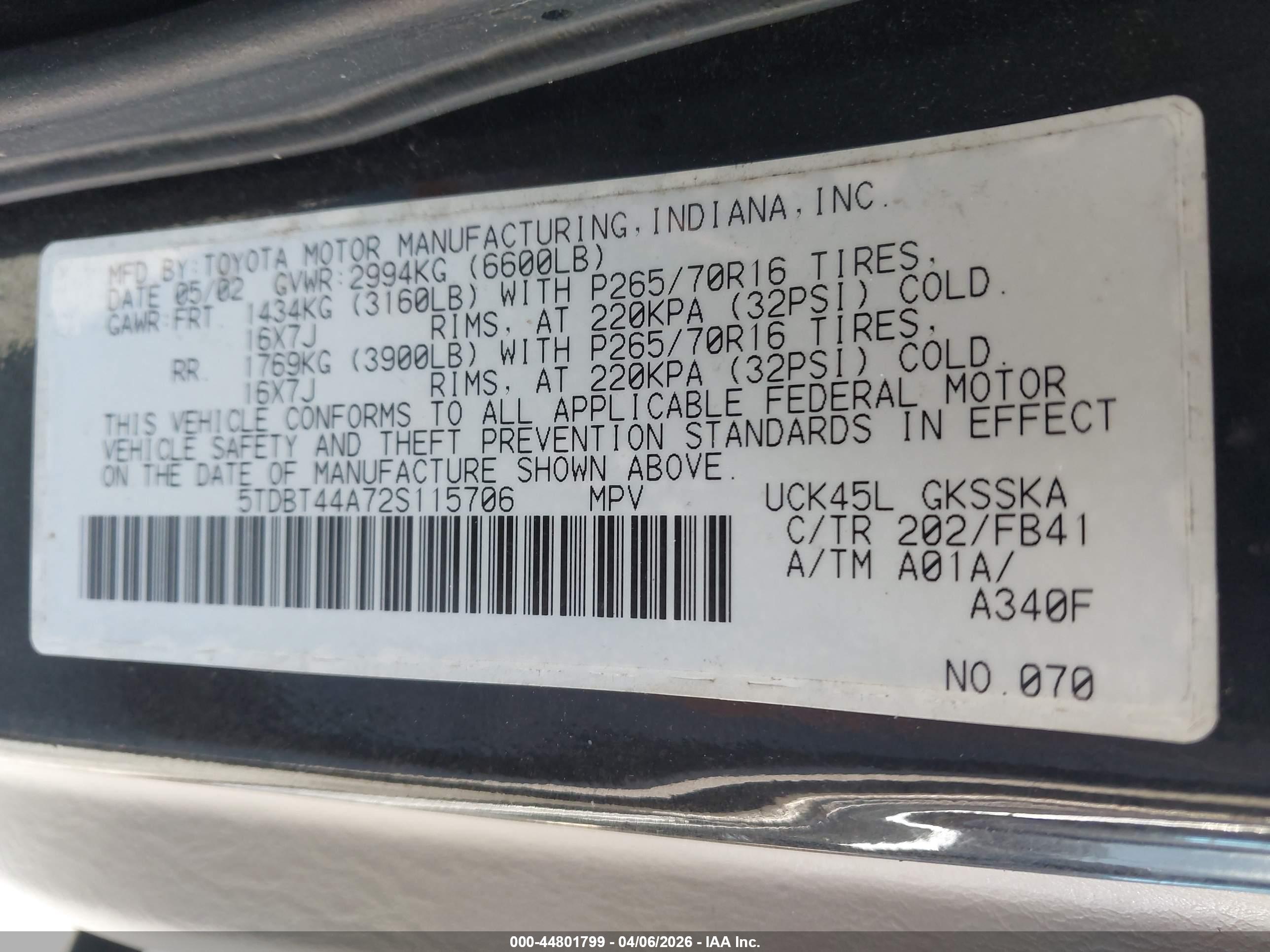 TOYOTA SEQUOIA image 9
