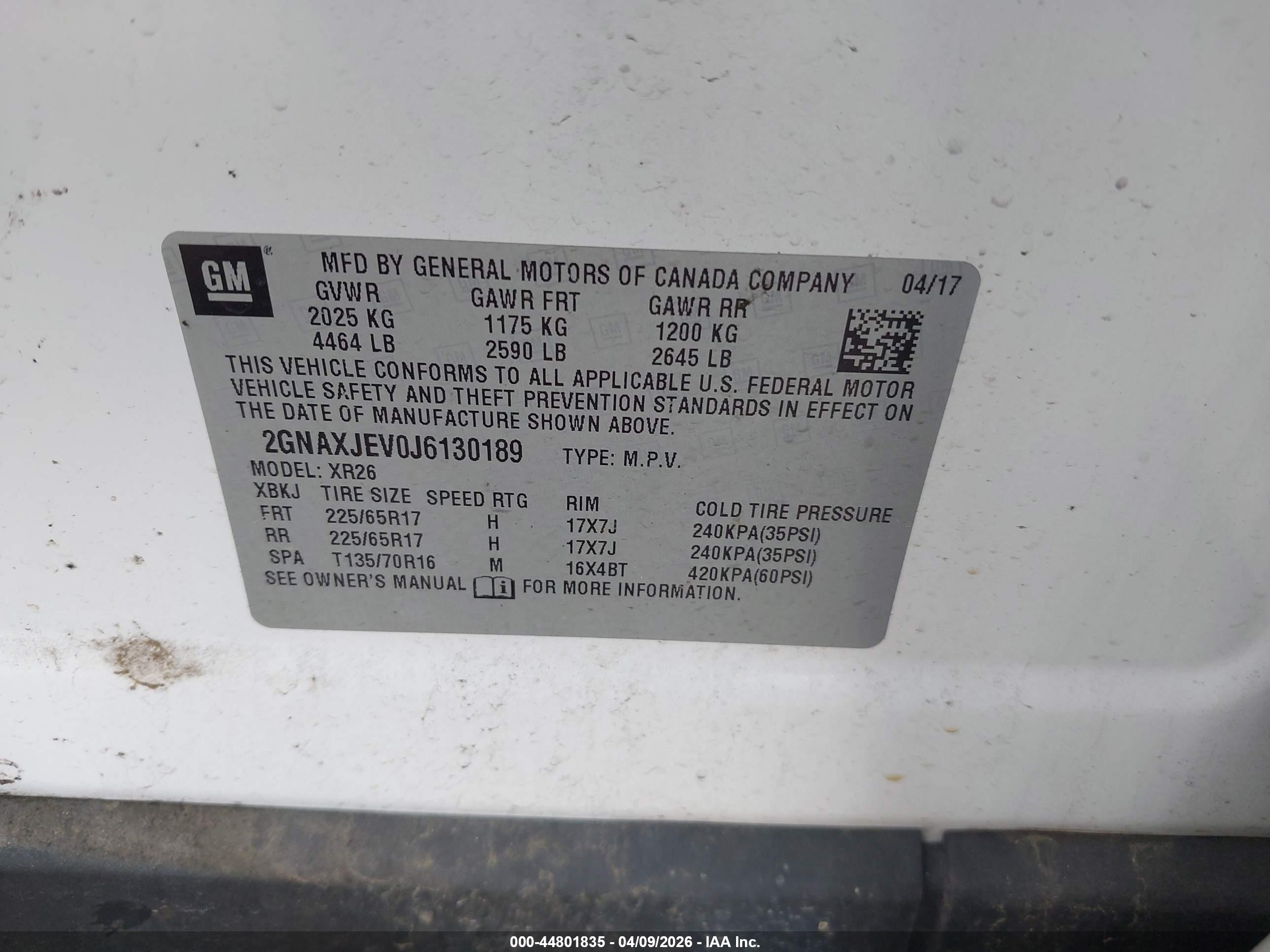 CHEVROLET EQUINOX image 9