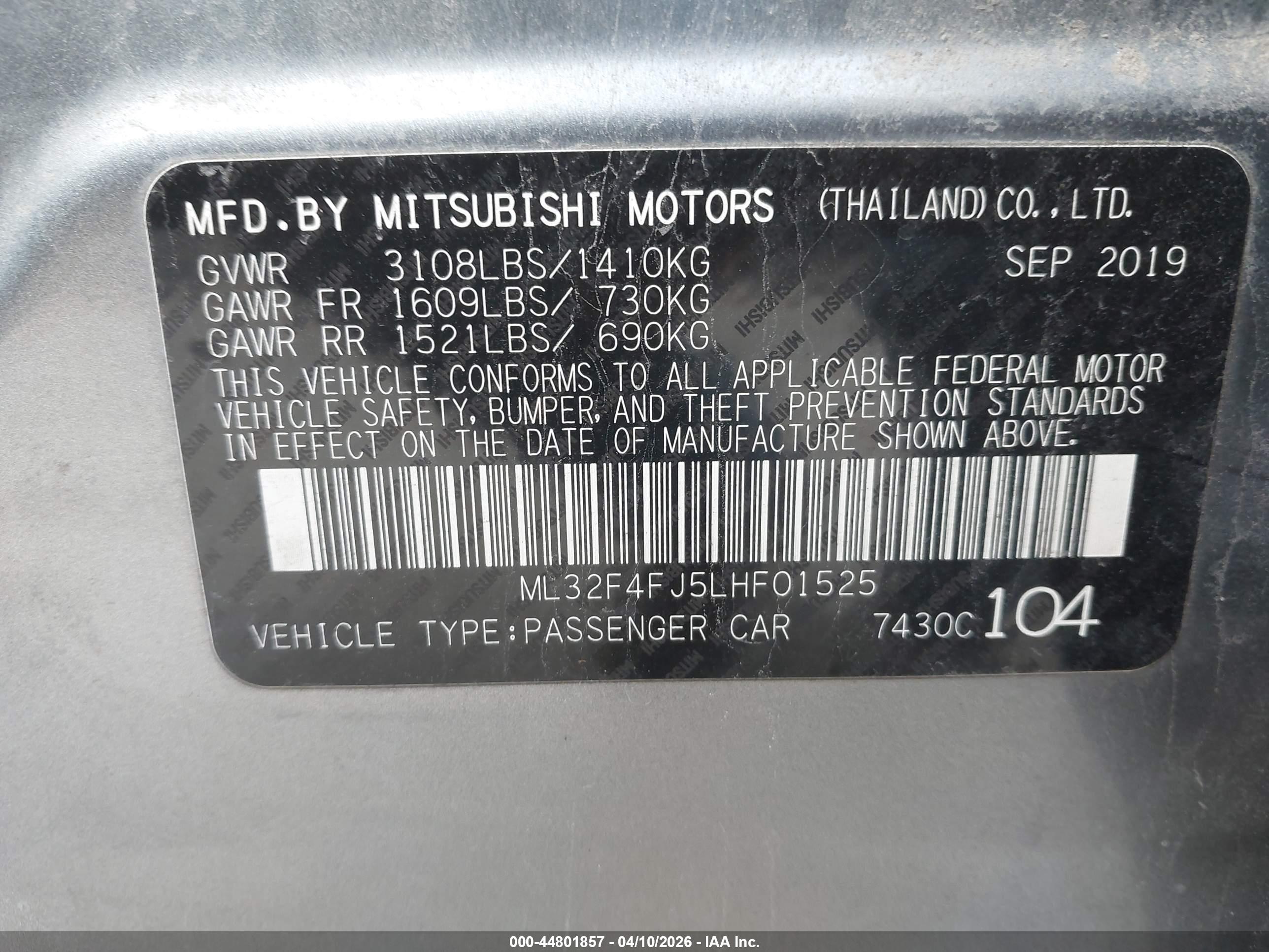 MITSUBISHI MIRAGE image 9