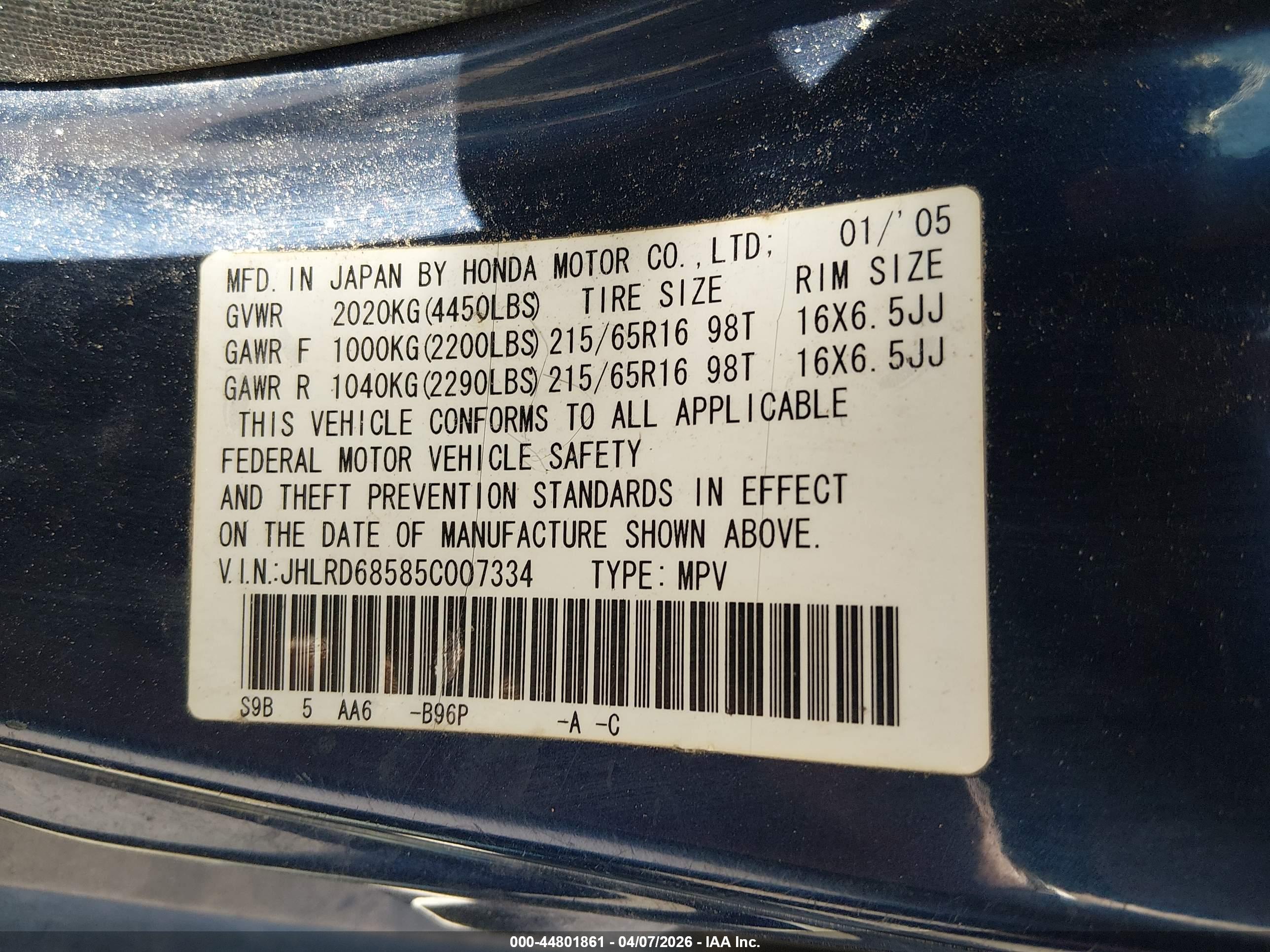 HONDA CR-V image 9