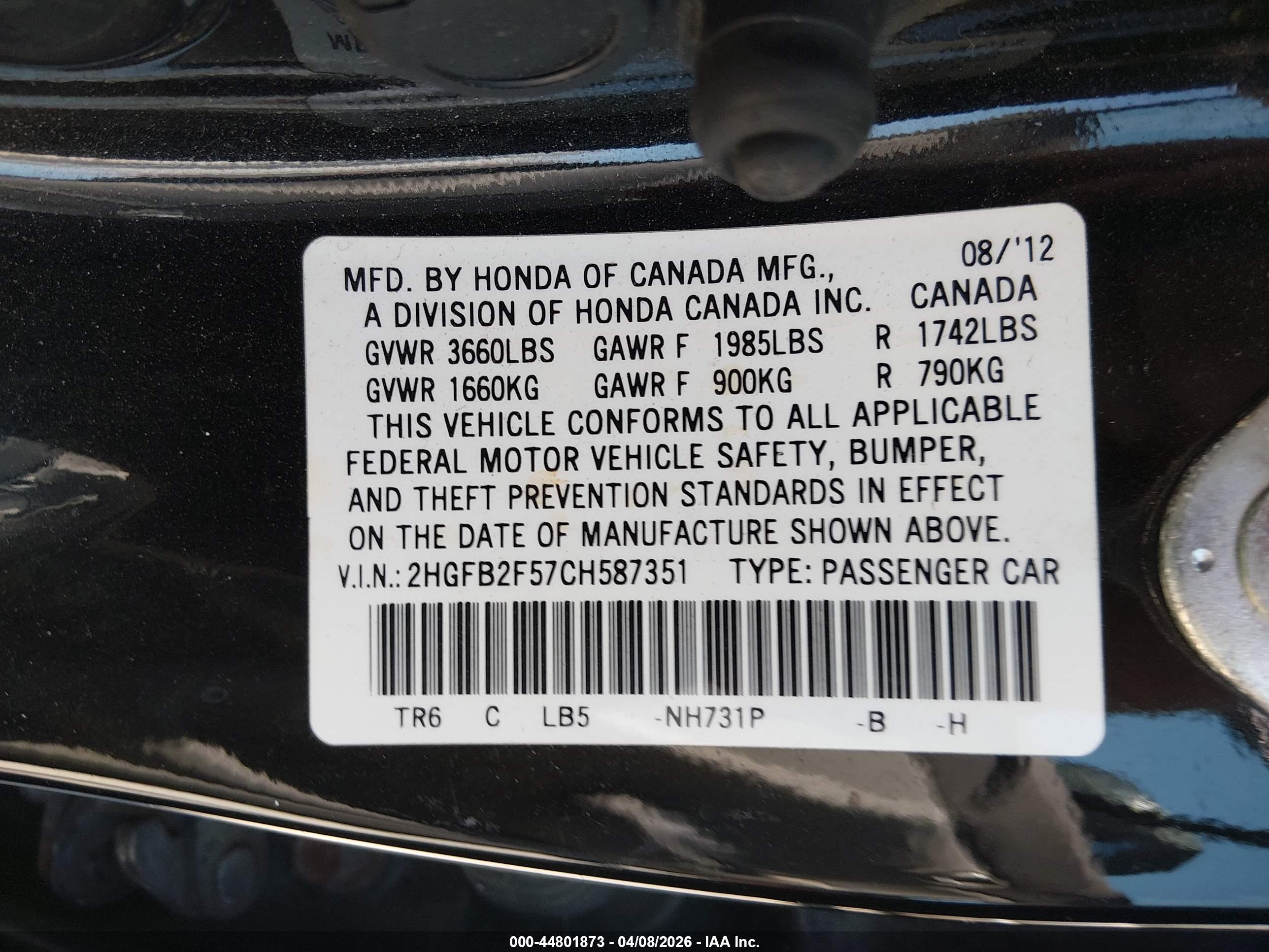 HONDA CIVIC image 9