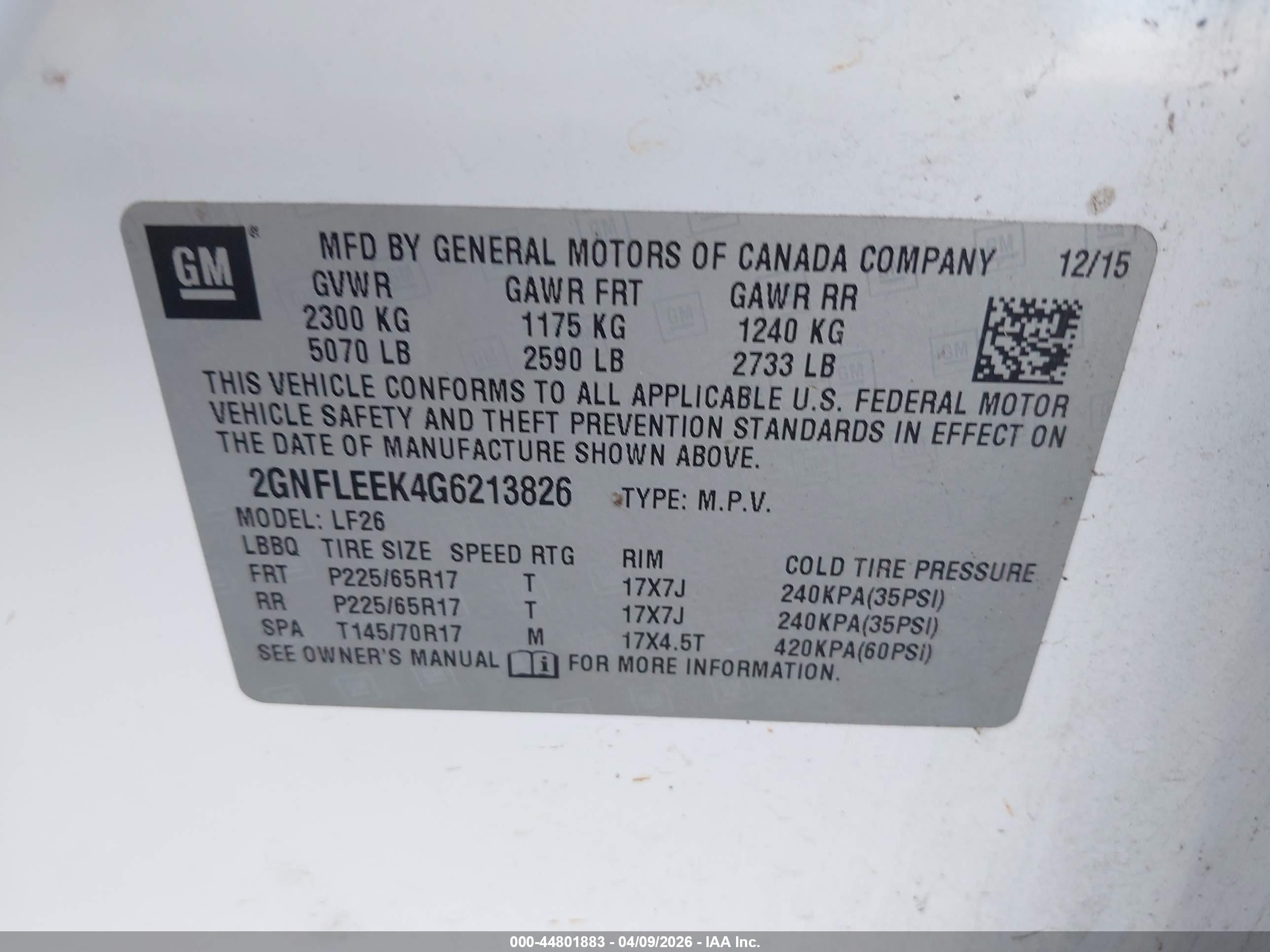 CHEVROLET EQUINOX image 9