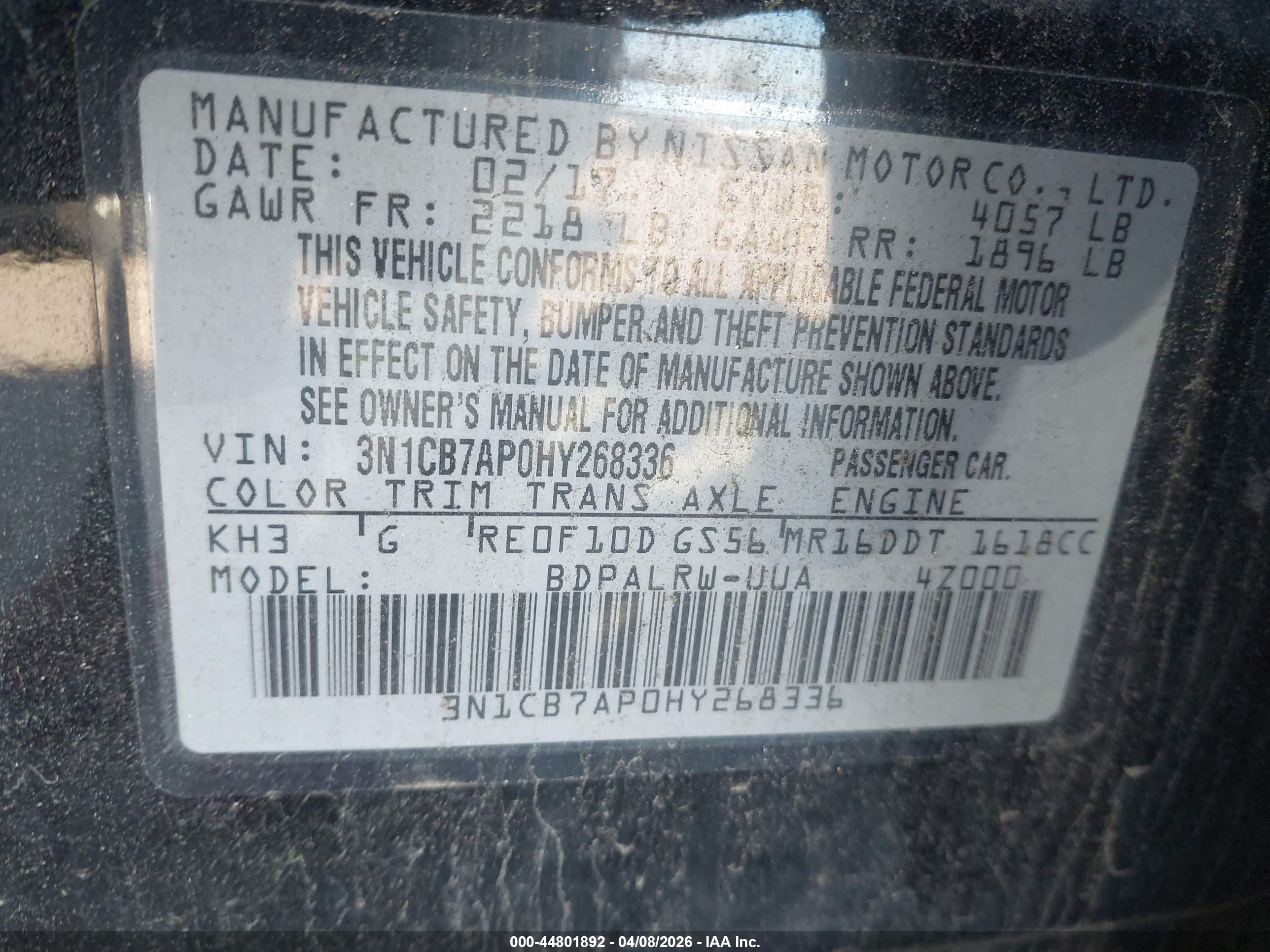 NISSAN SENTRA image 9