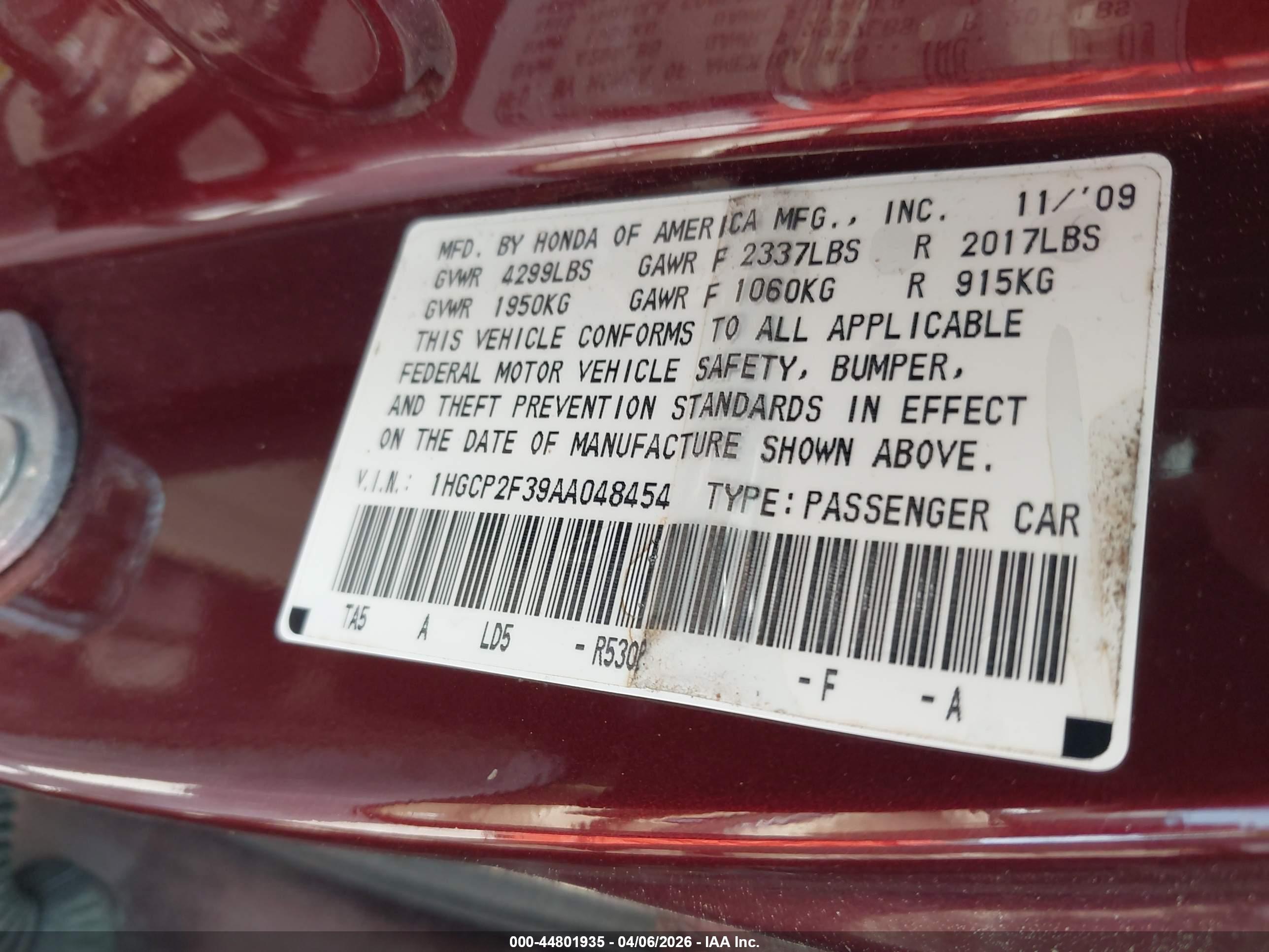 HONDA ACCORD image 9
