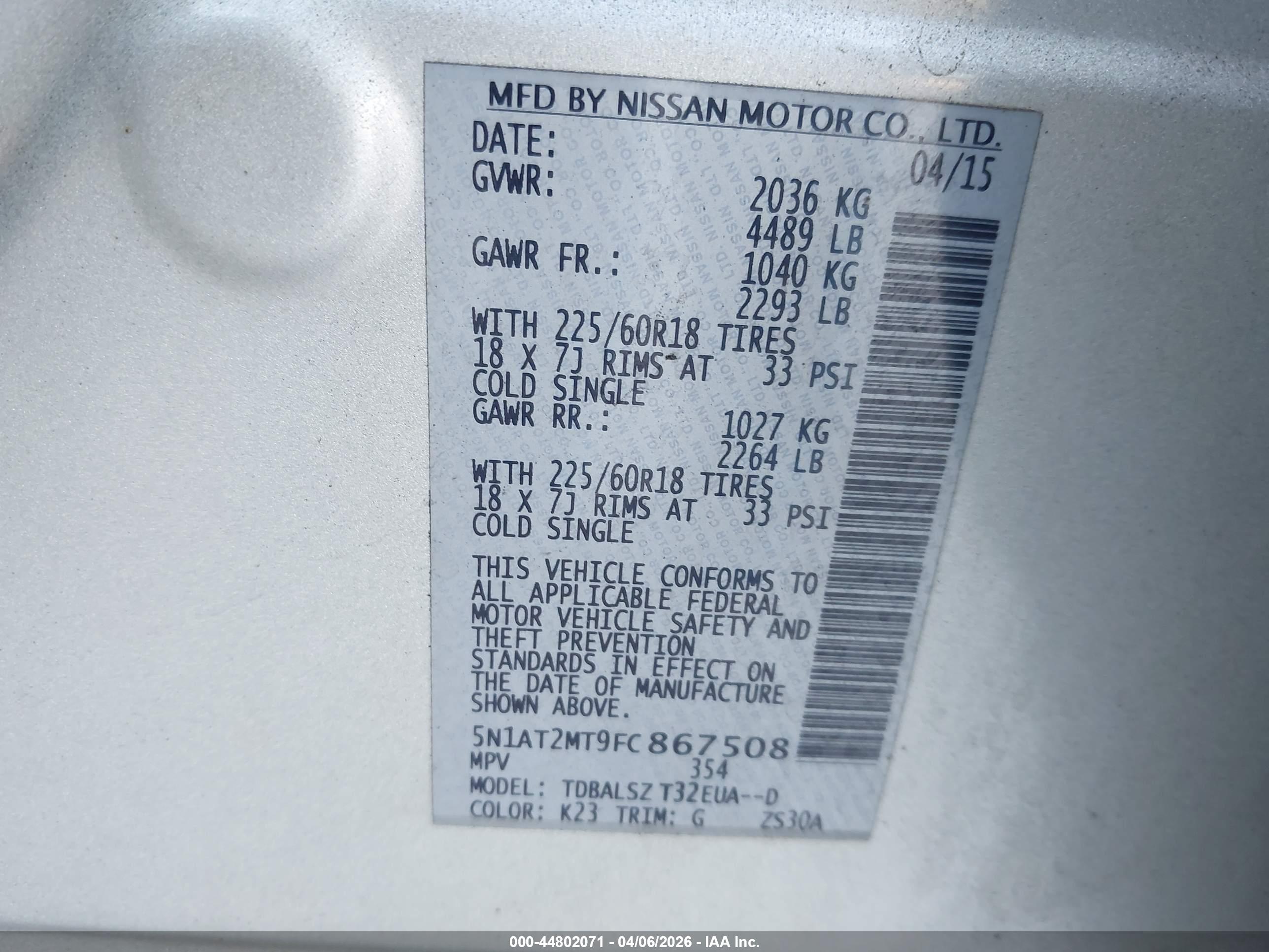 NISSAN ROGUE image 9