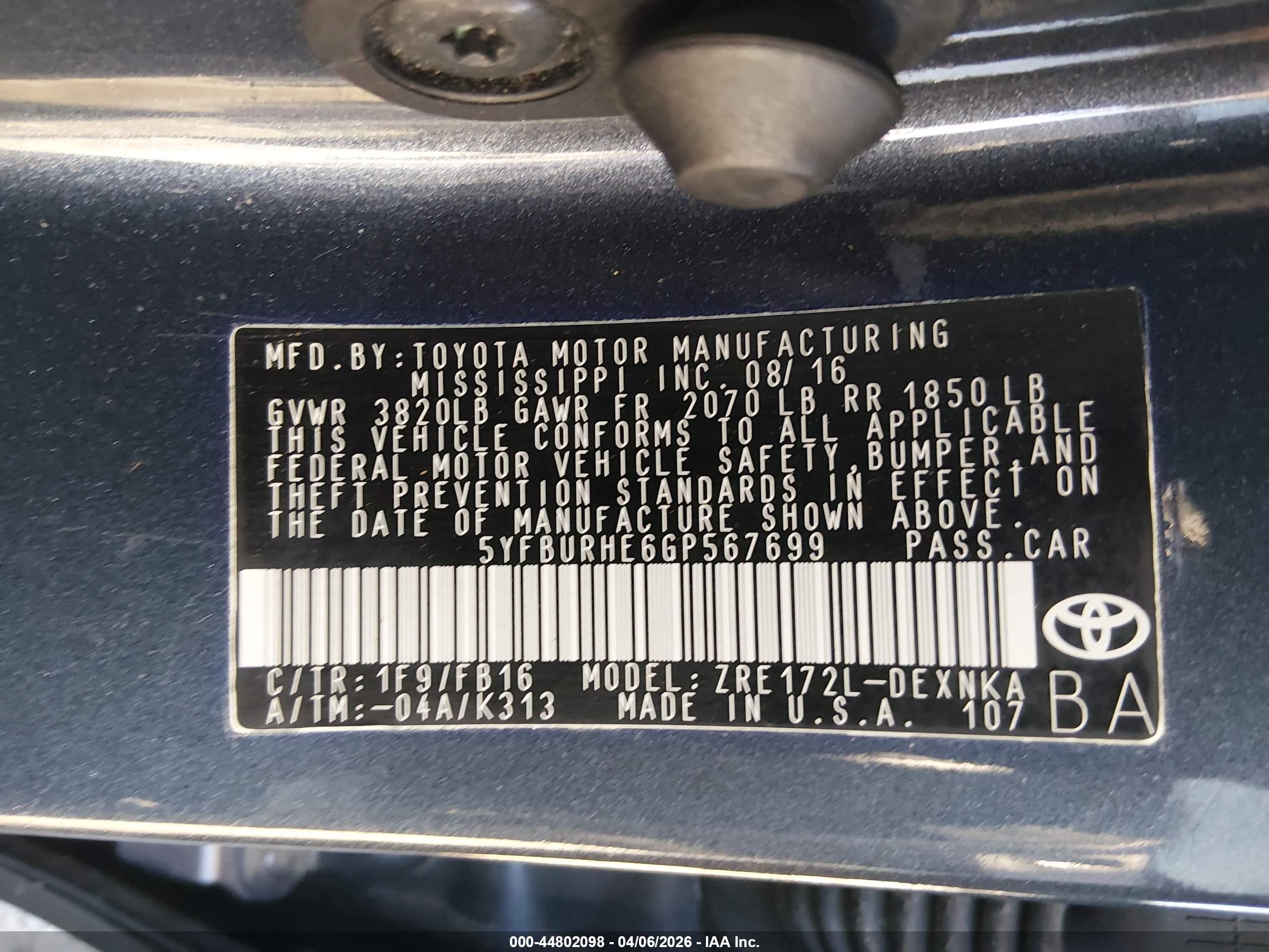 TOYOTA COROLLA image 9