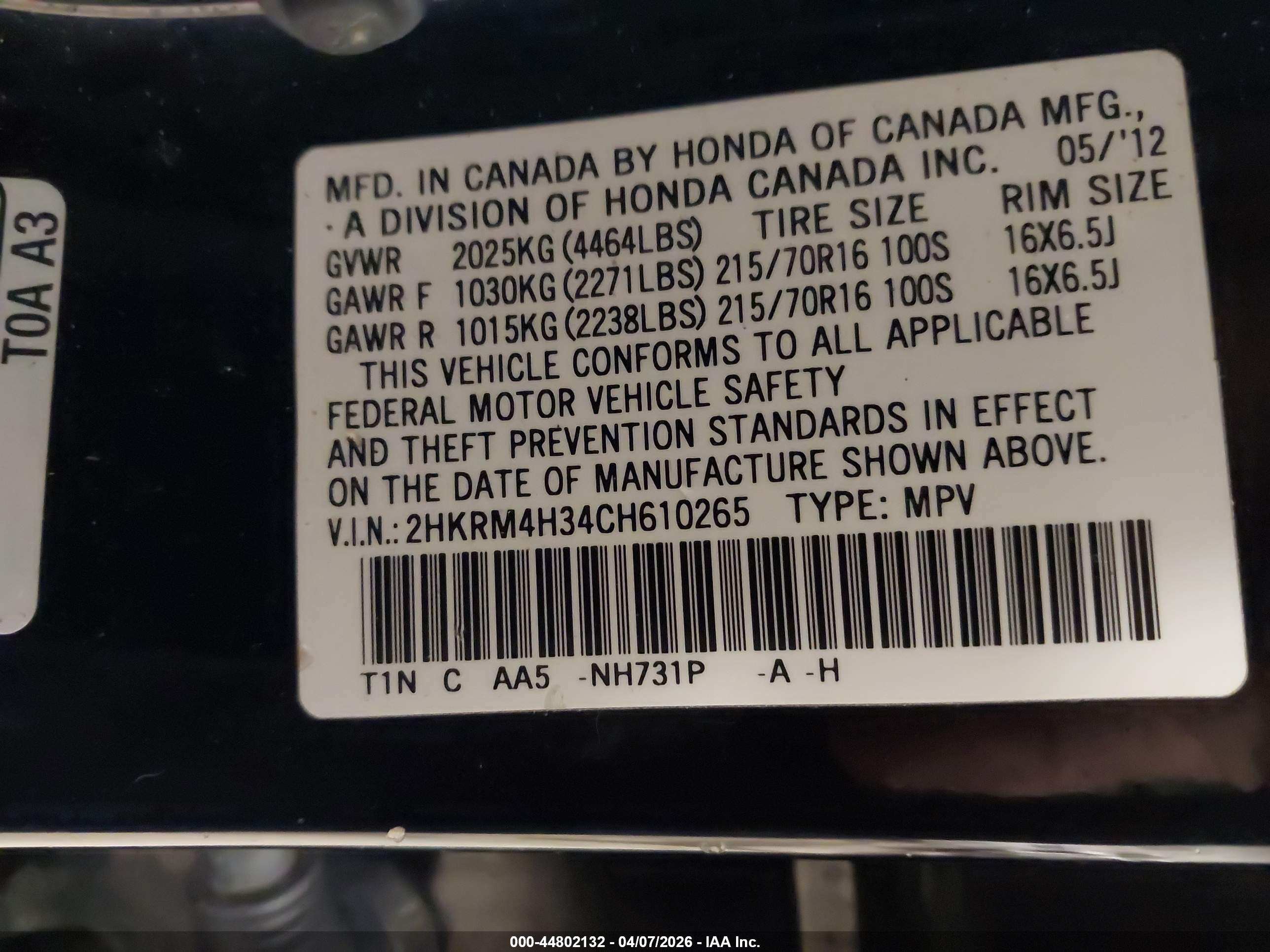 HONDA CR-V image 9