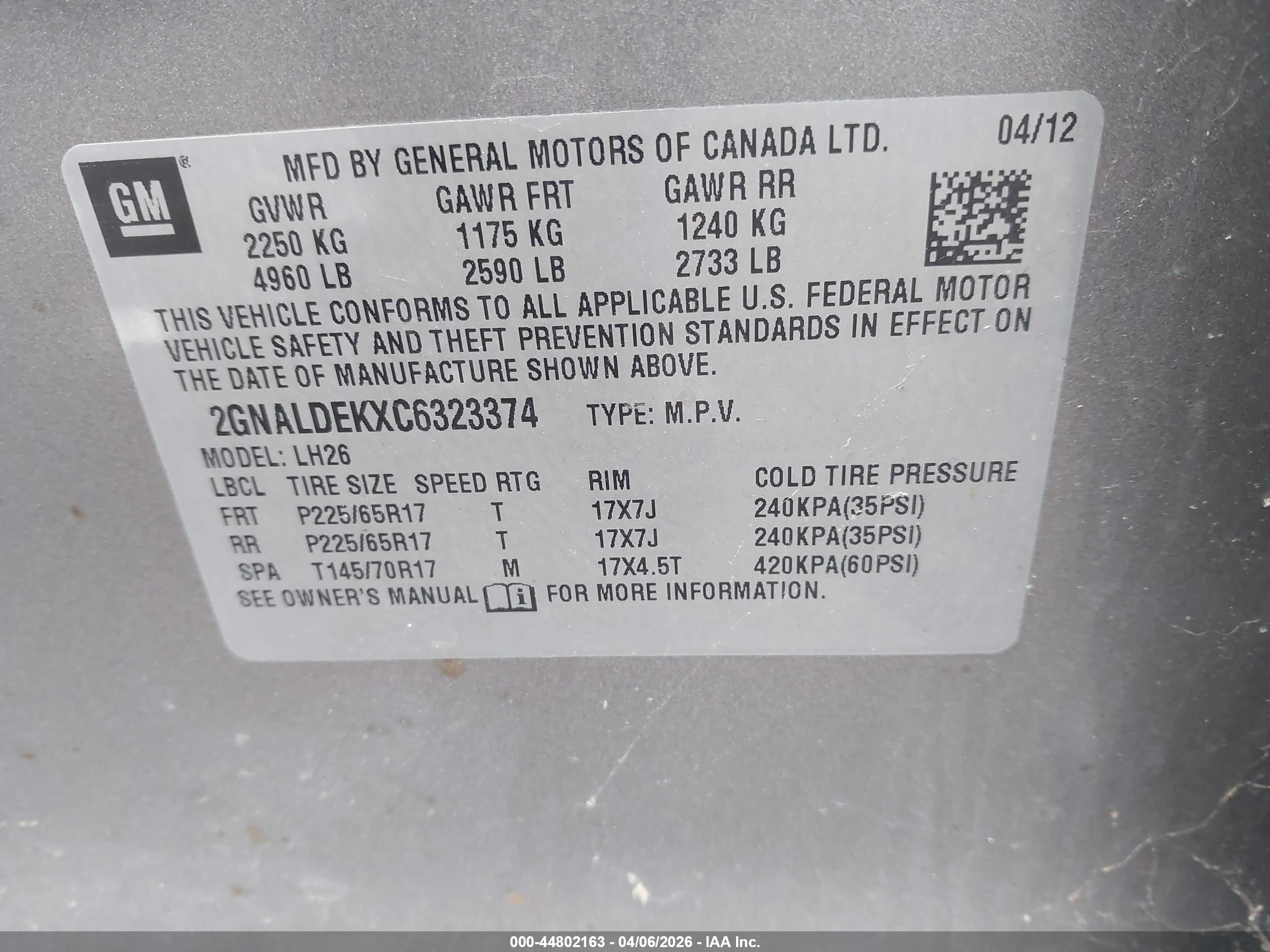 CHEVROLET EQUINOX image 9