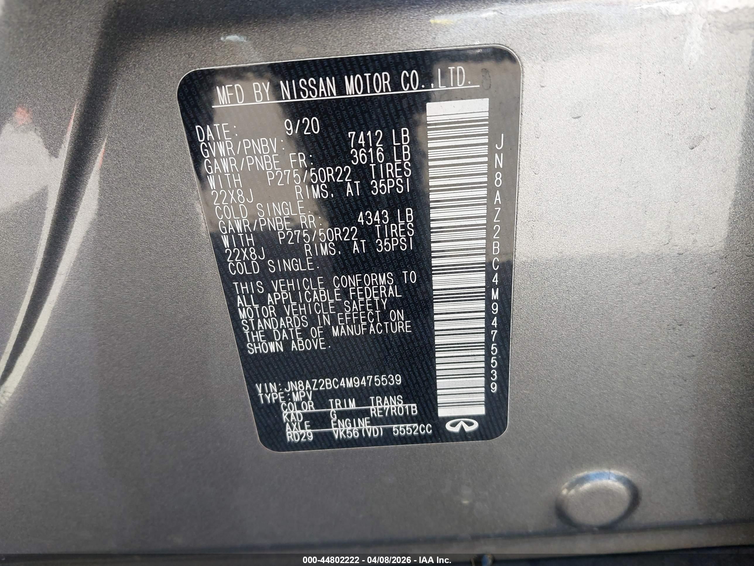 INFINITI QX80 image 9