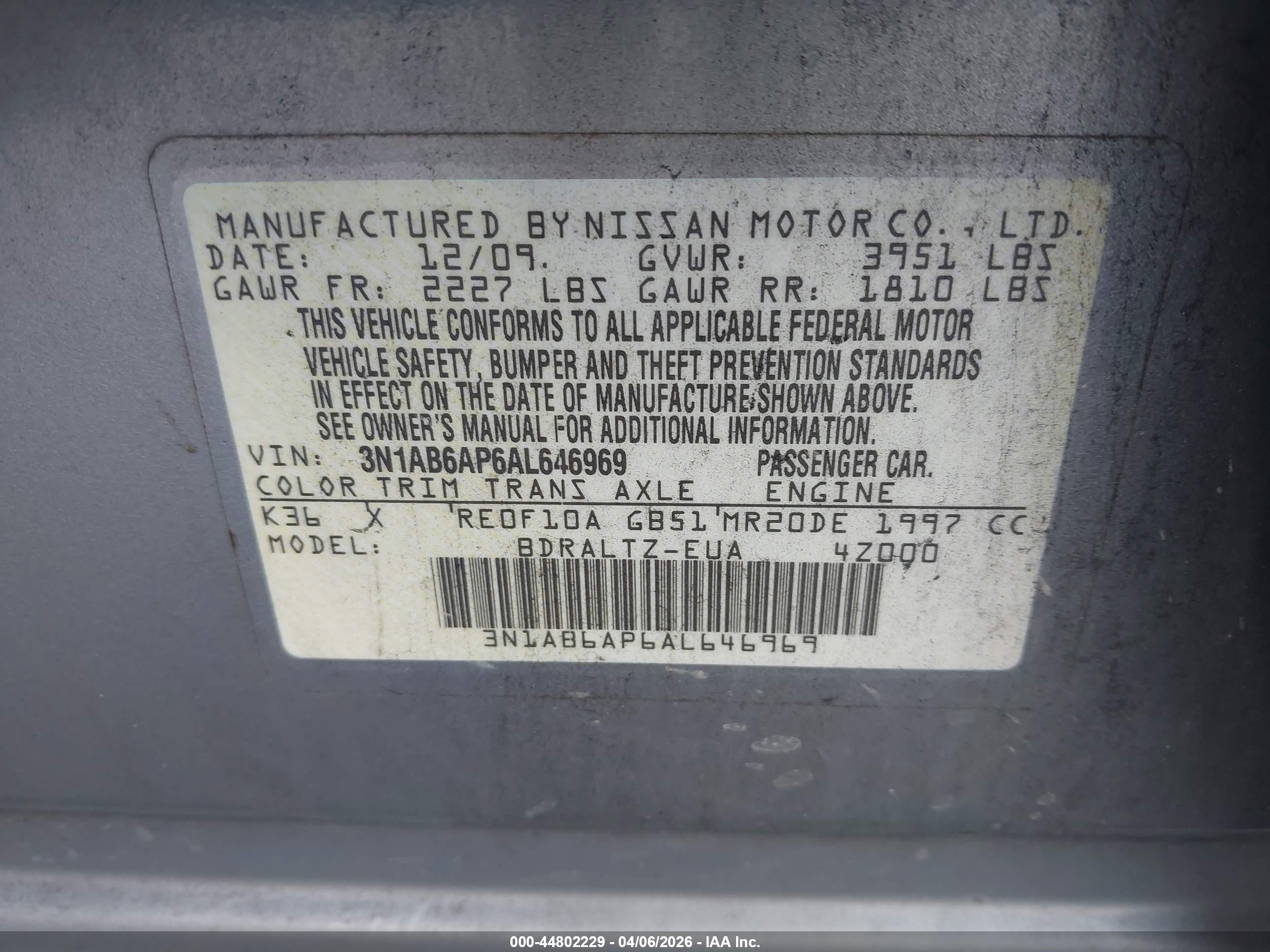 NISSAN SENTRA image 9