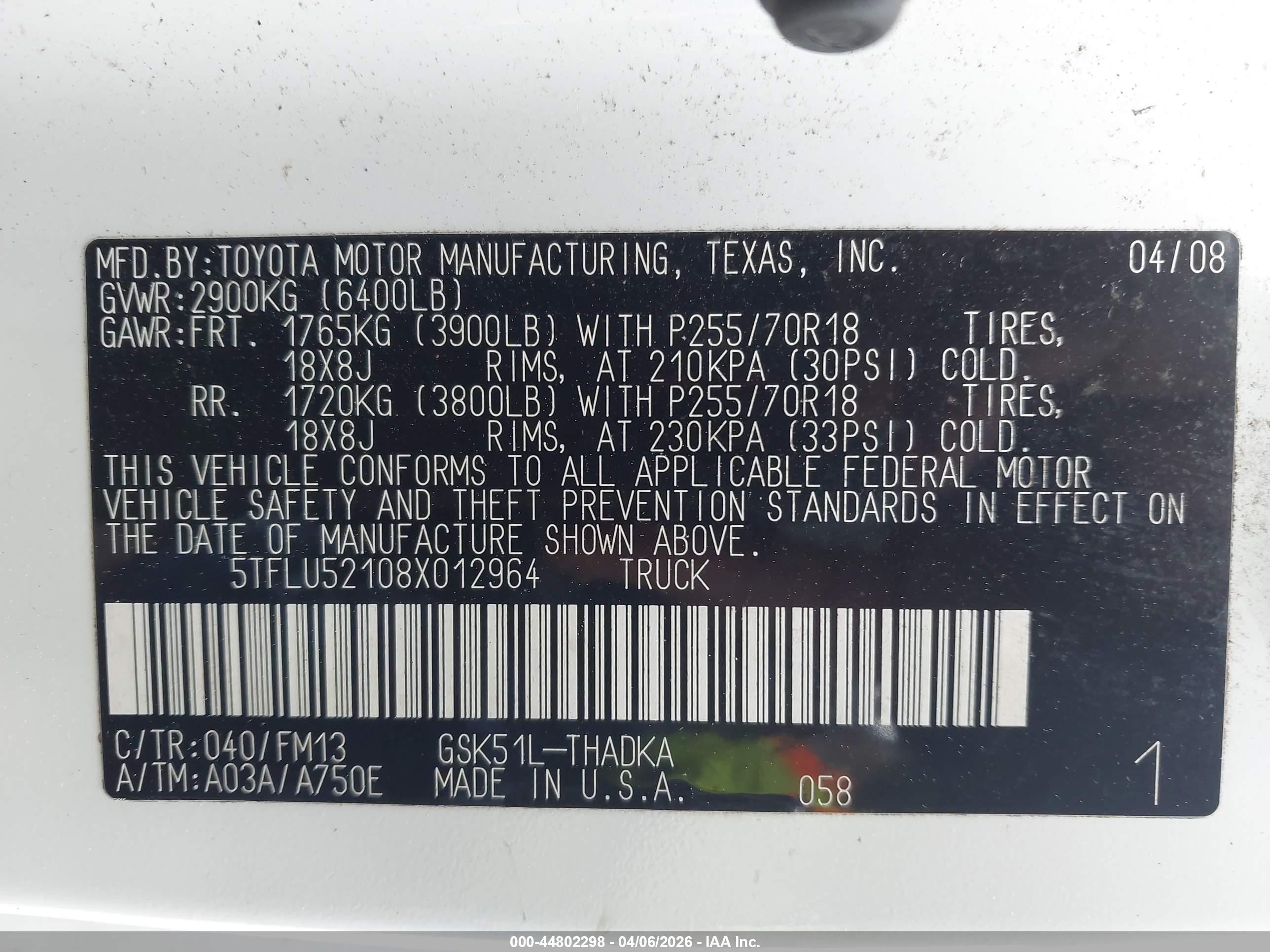 TOYOTA TUNDRA image 9