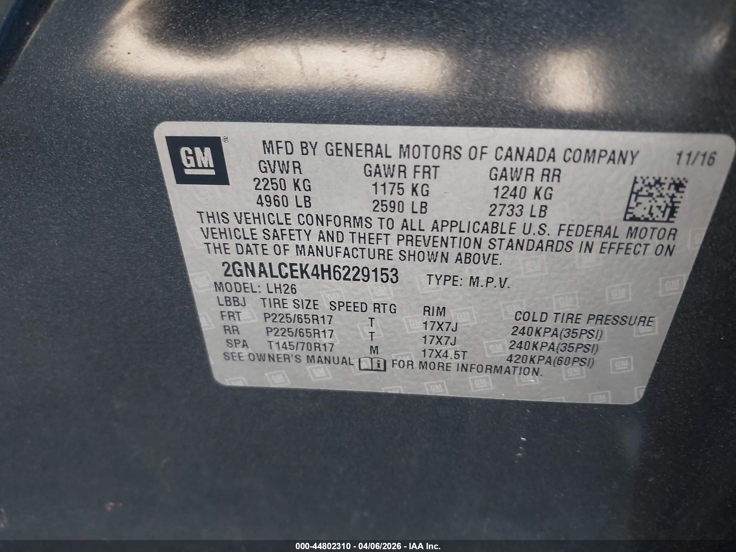CHEVROLET EQUINOX image 9