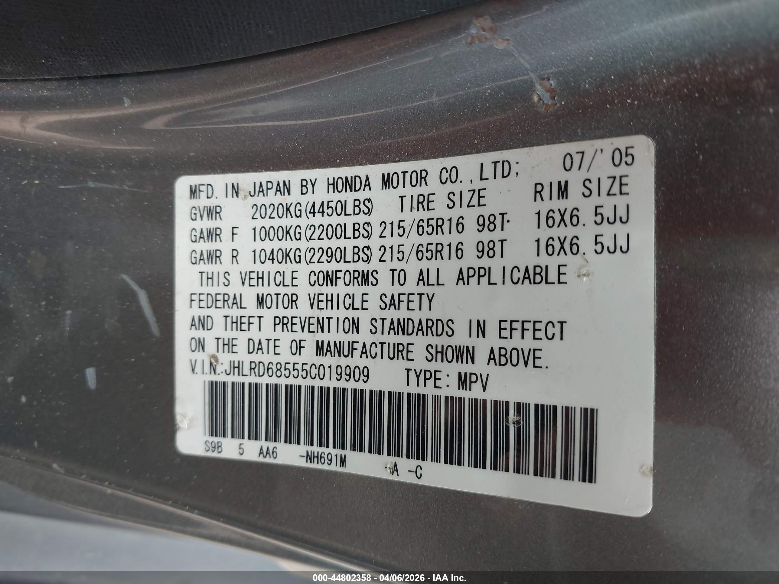 HONDA CR-V image 9
