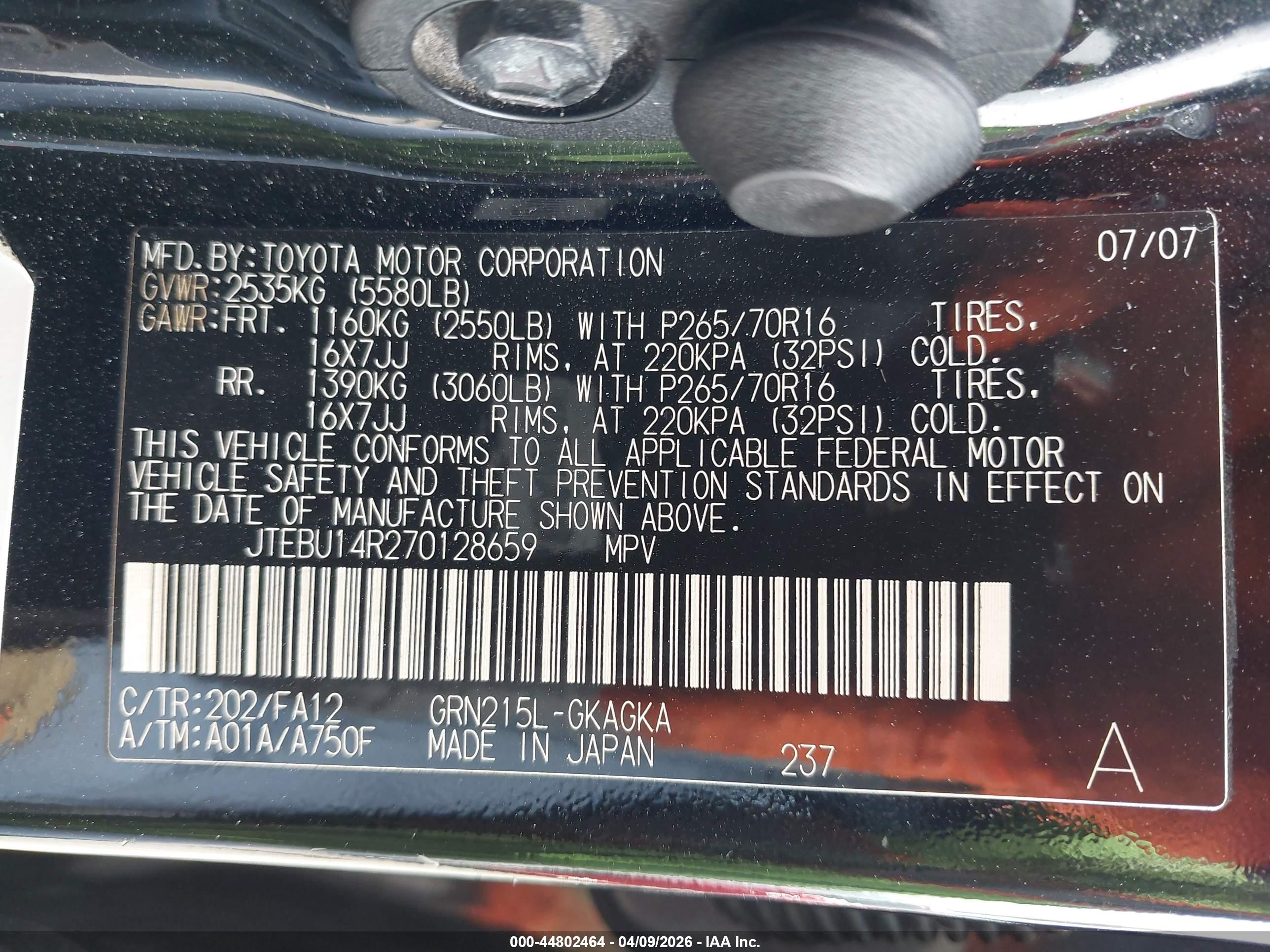 TOYOTA 4RUNNER image 9