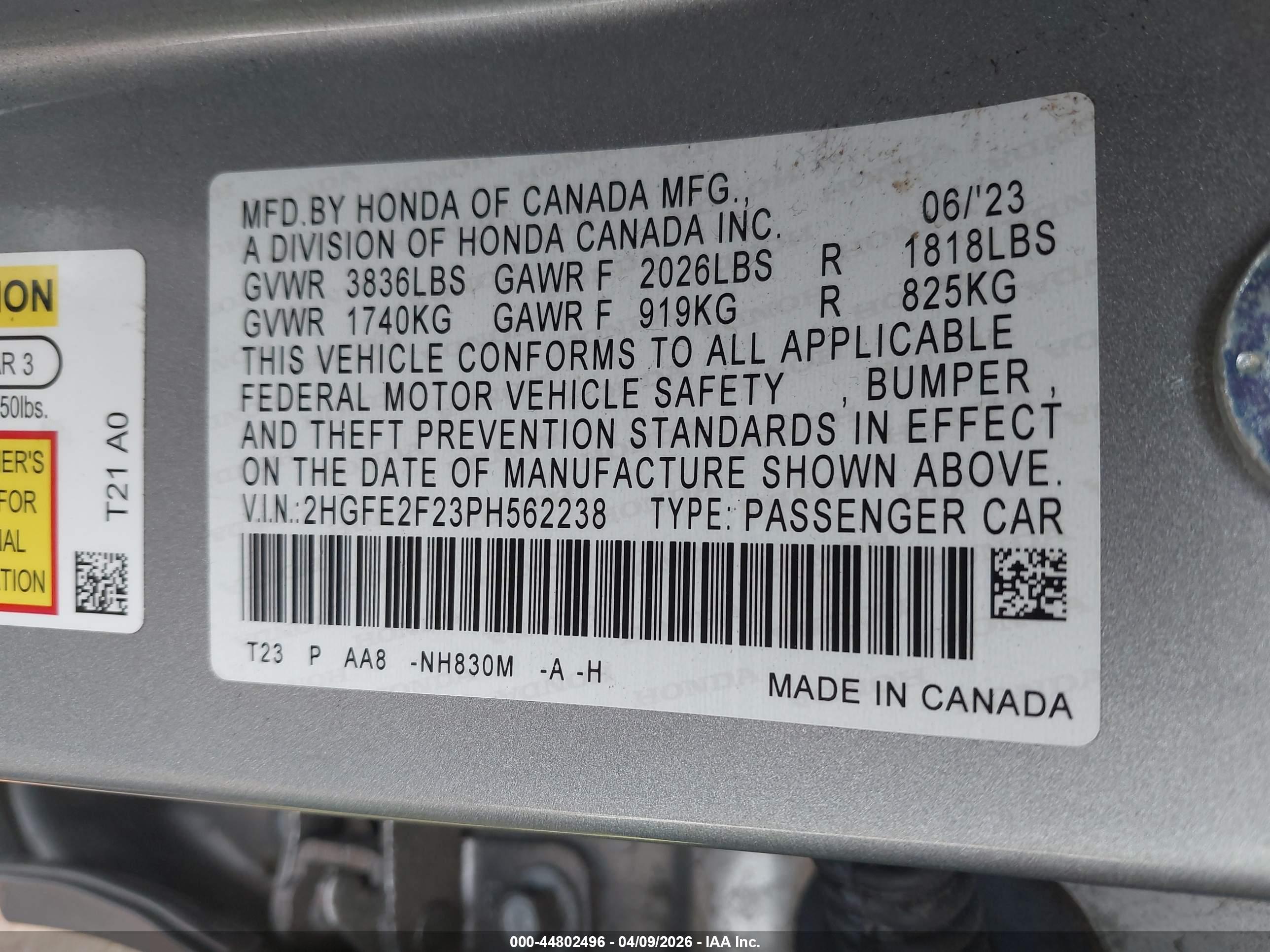 HONDA CIVIC image 9