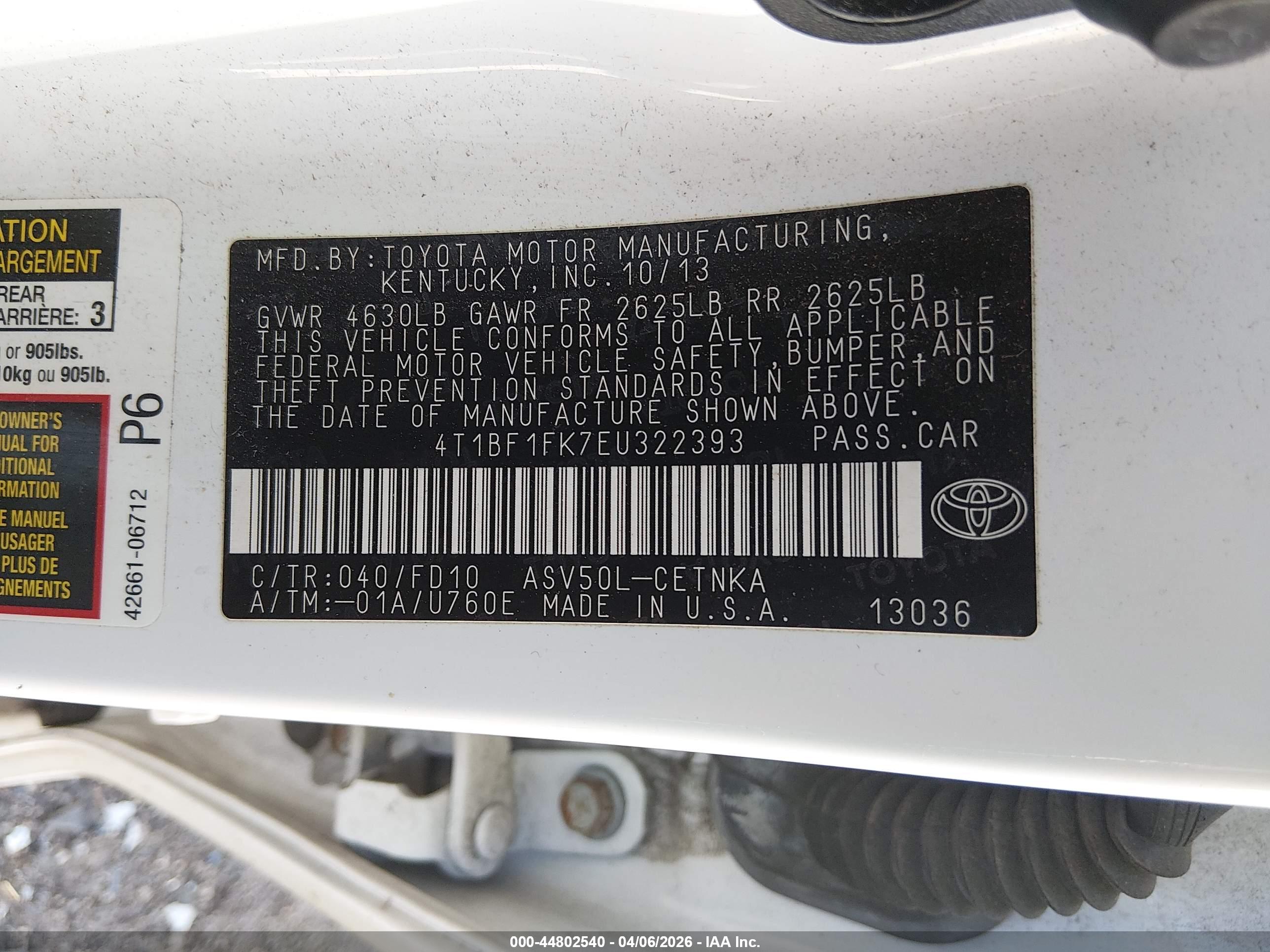TOYOTA CAMRY image 9