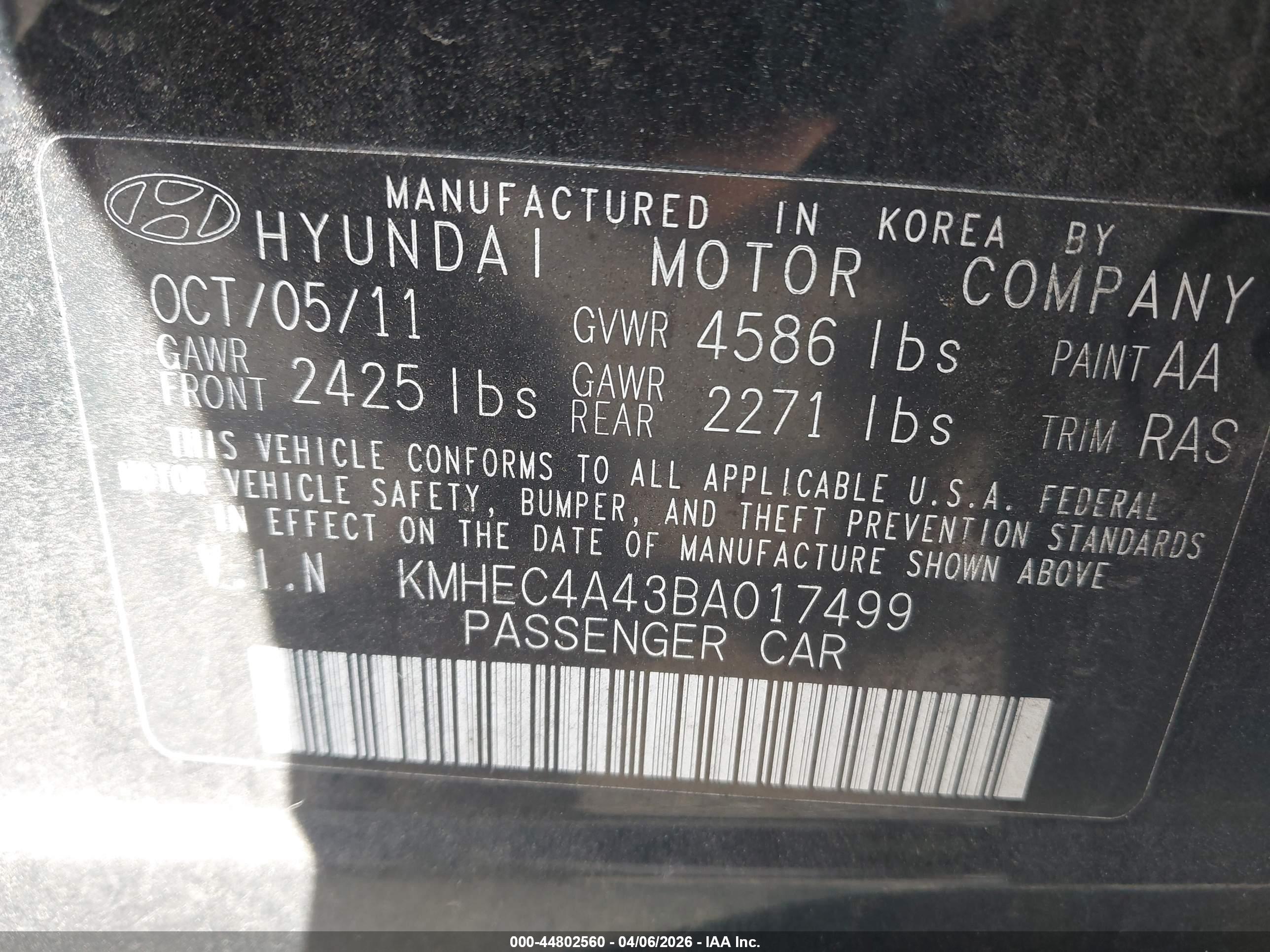 HYUNDAI SONATA image 9
