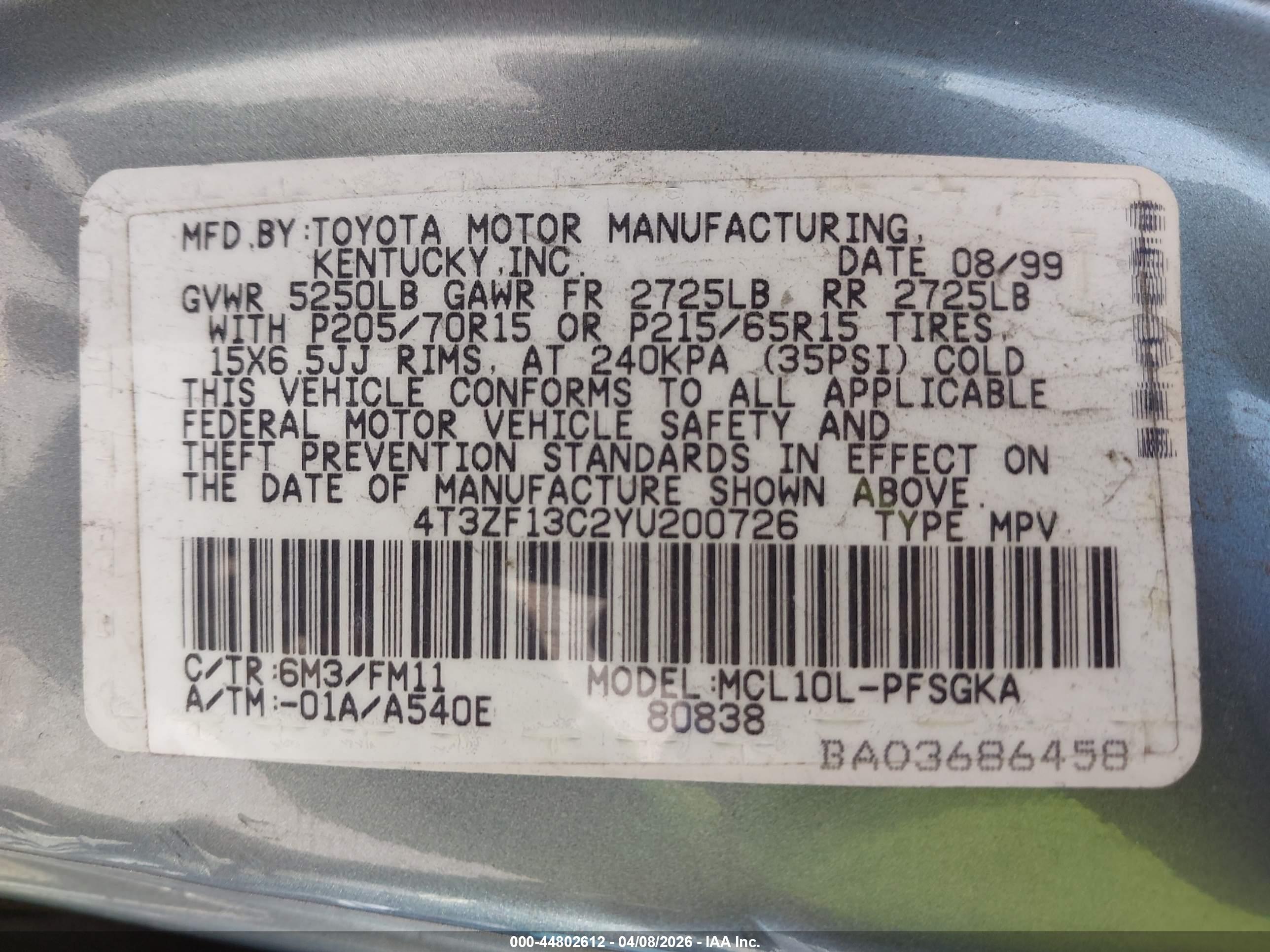 TOYOTA SIENNA image 9