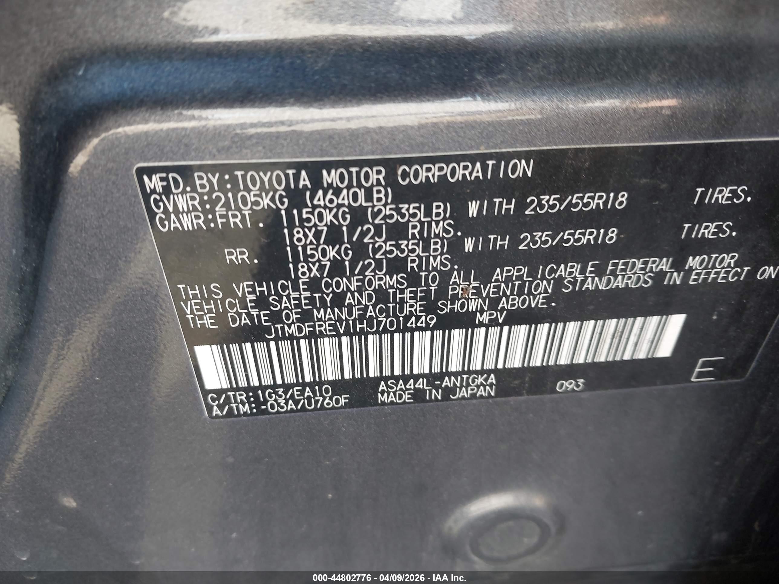 TOYOTA RAV4 image 9