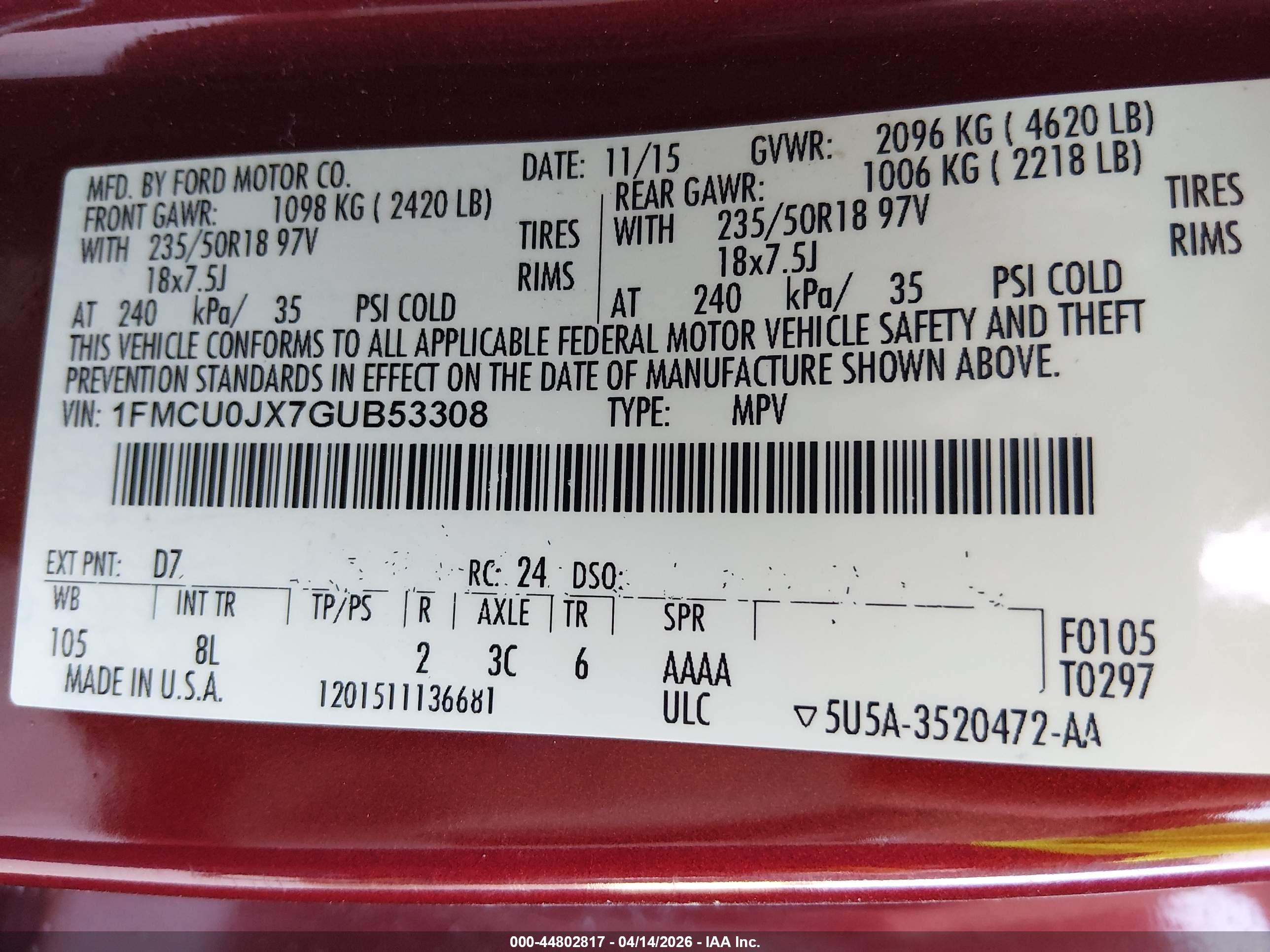 FORD ESCAPE image 9