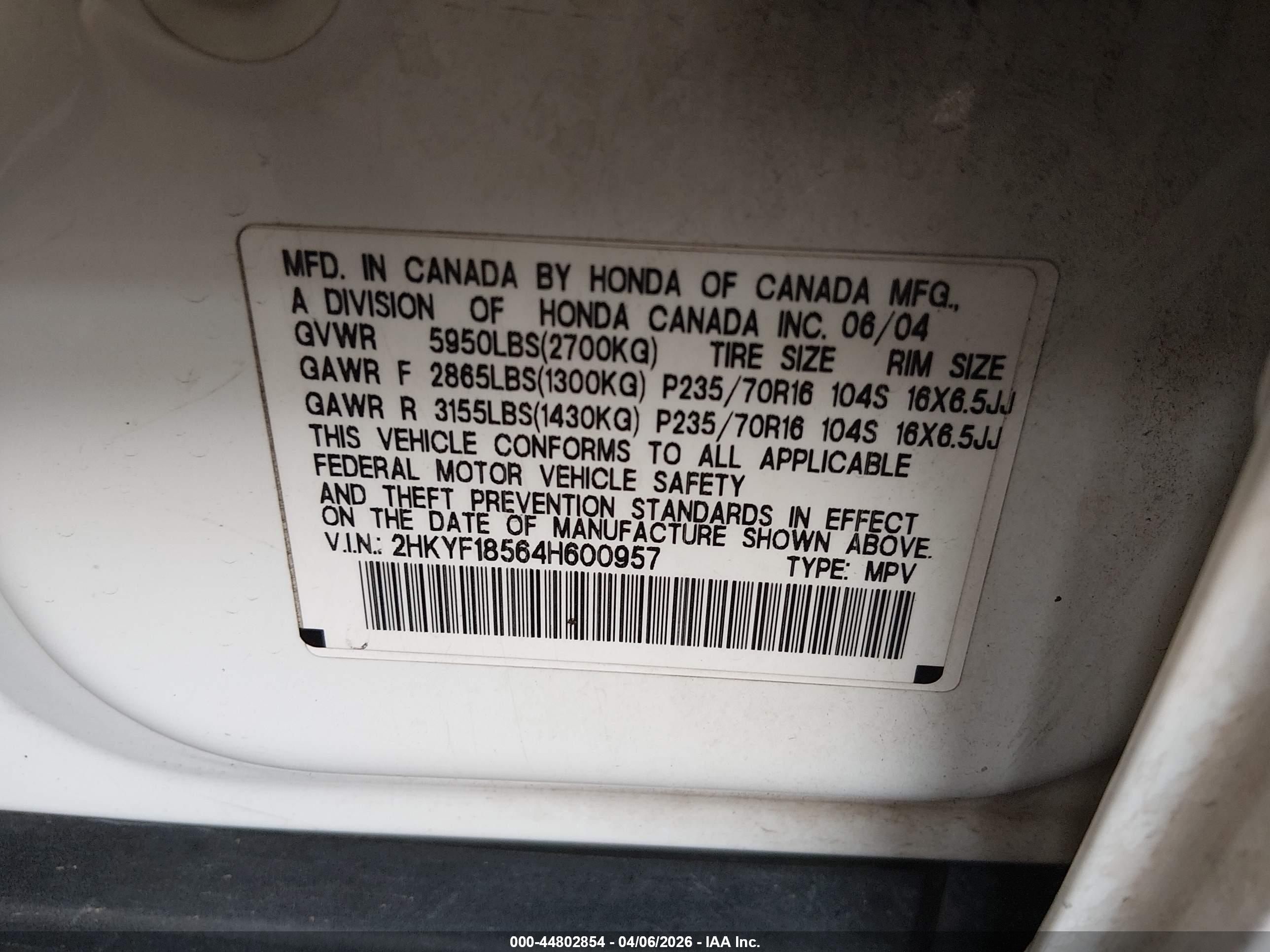 HONDA PILOT image 9