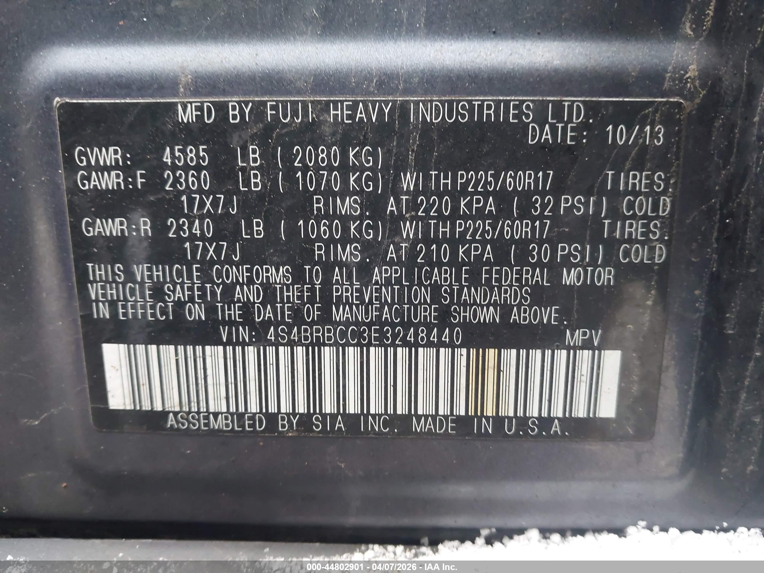 SUBARU OUTBACK image 9