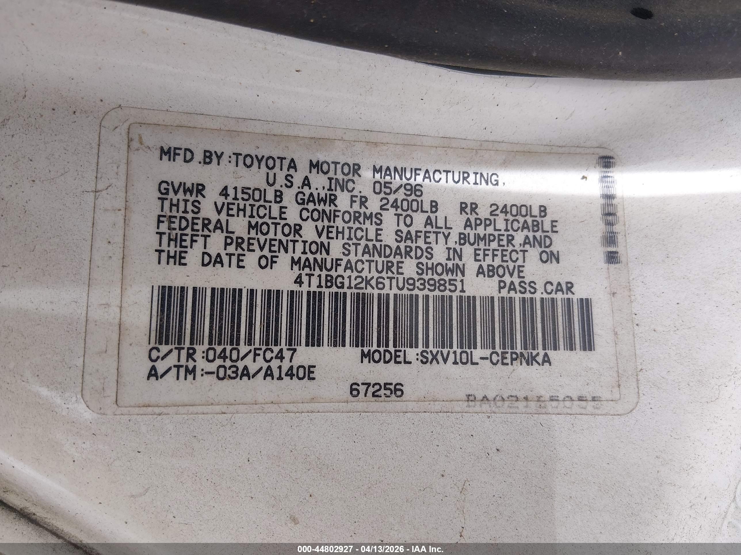 TOYOTA CAMRY image 9