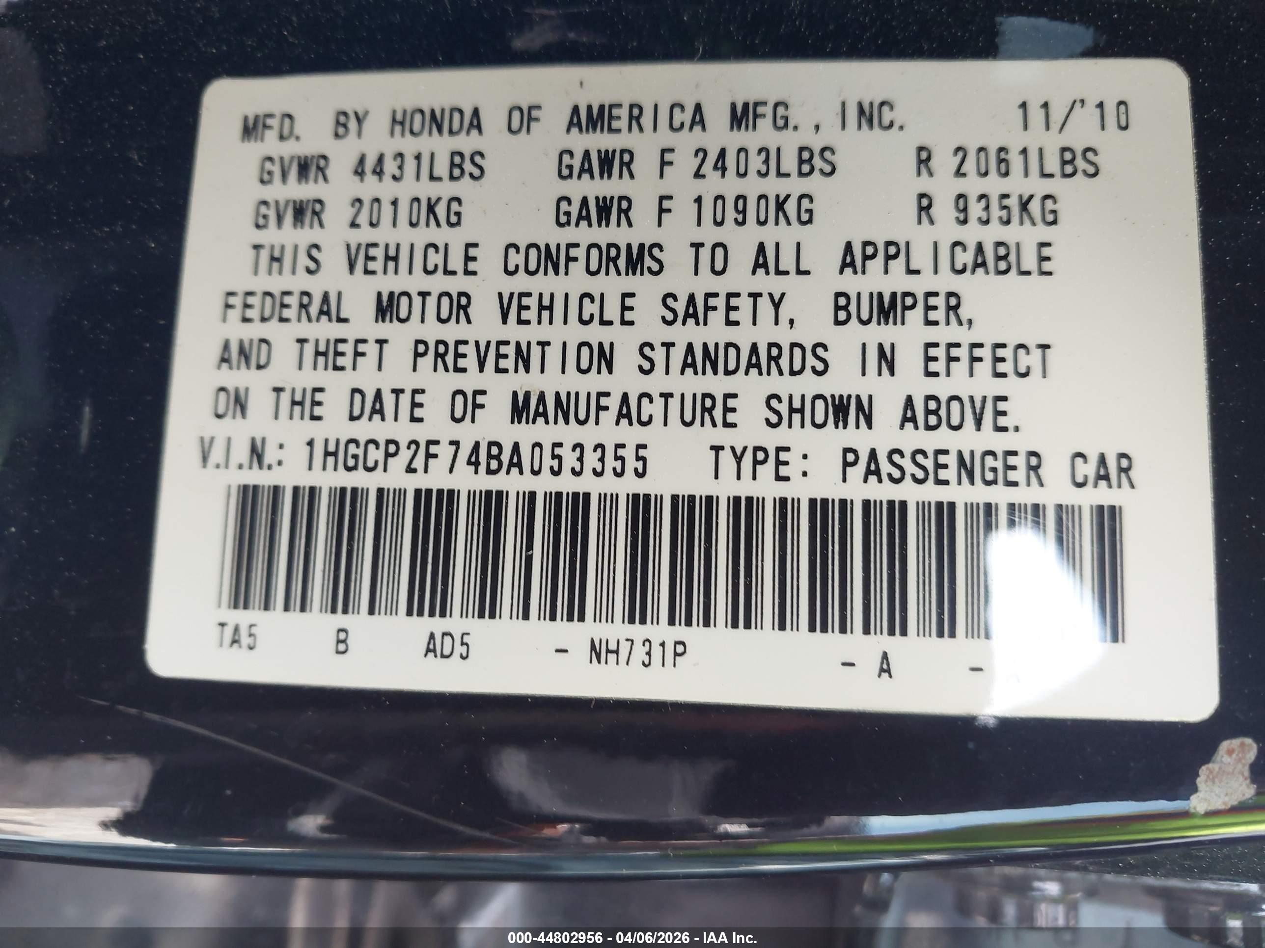 HONDA ACCORD image 9