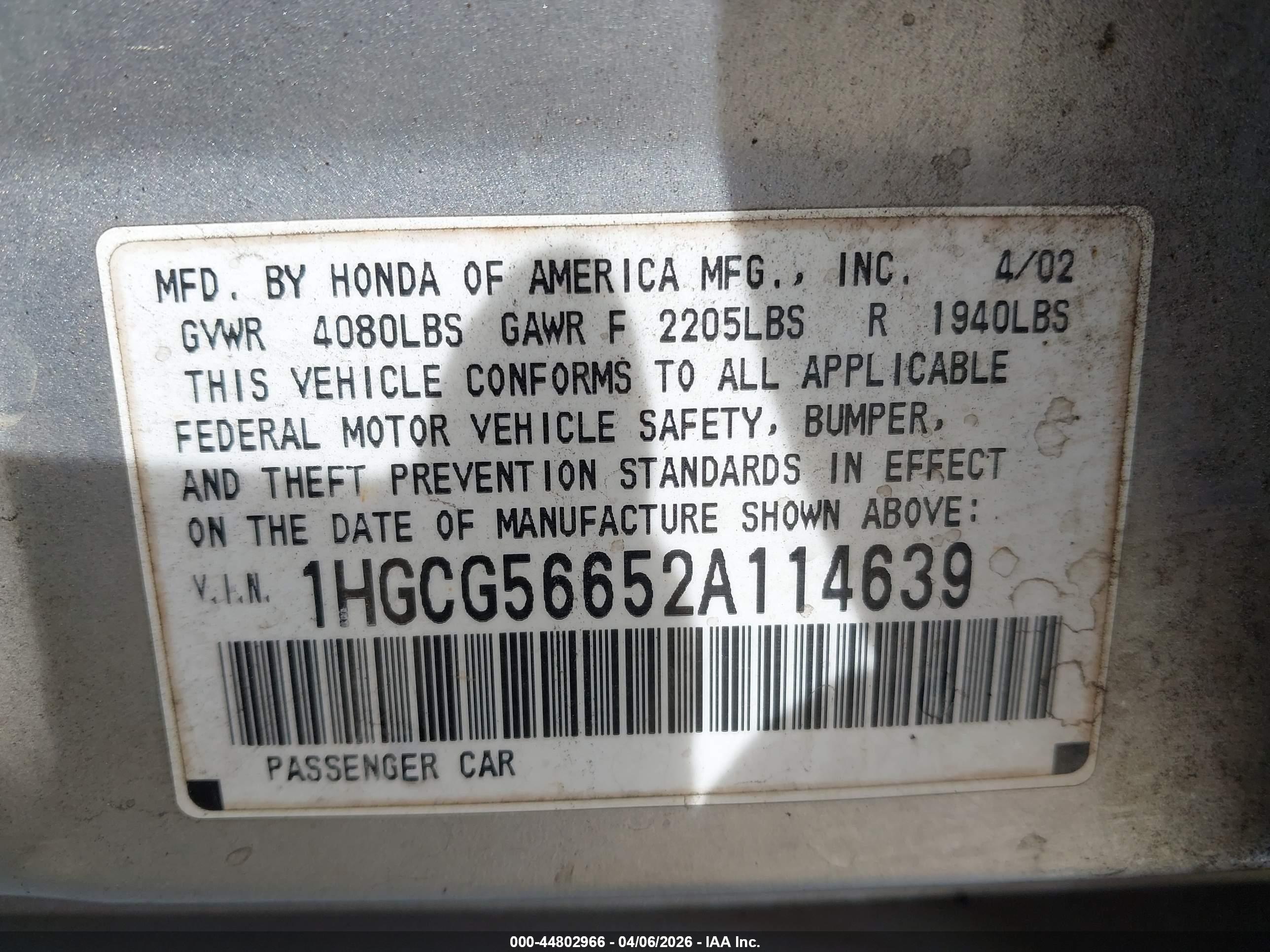 HONDA ACCORD image 9
