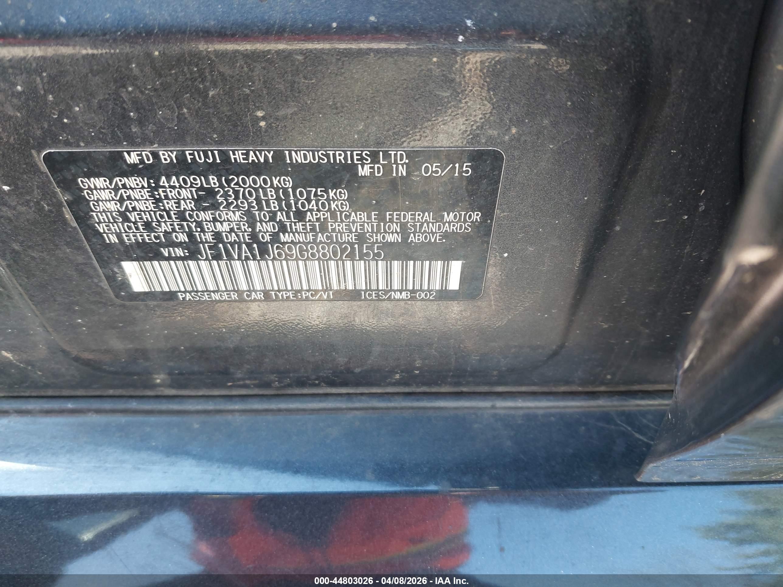SUBARU WRX image 9