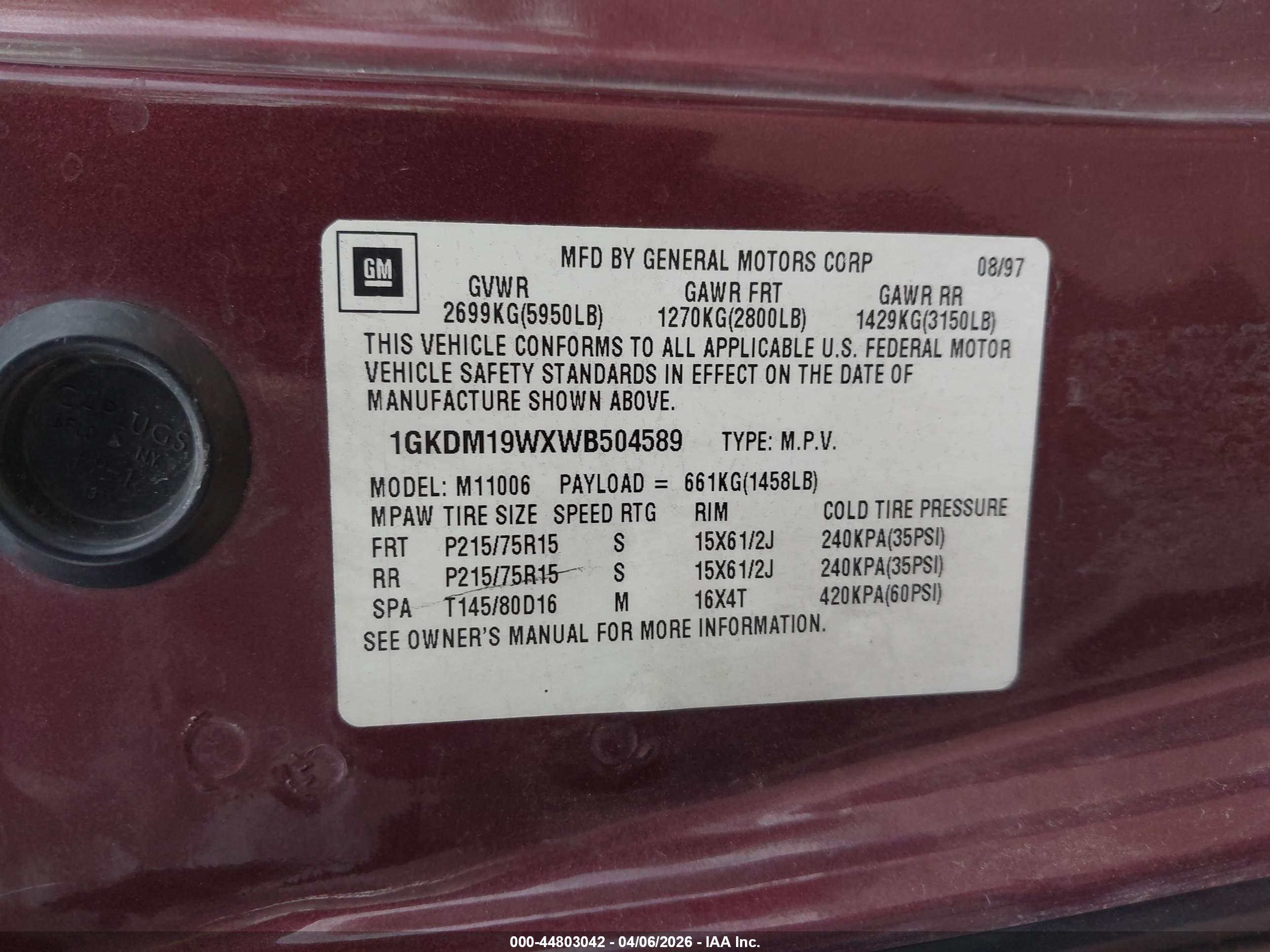 GMC SAFARI image 9