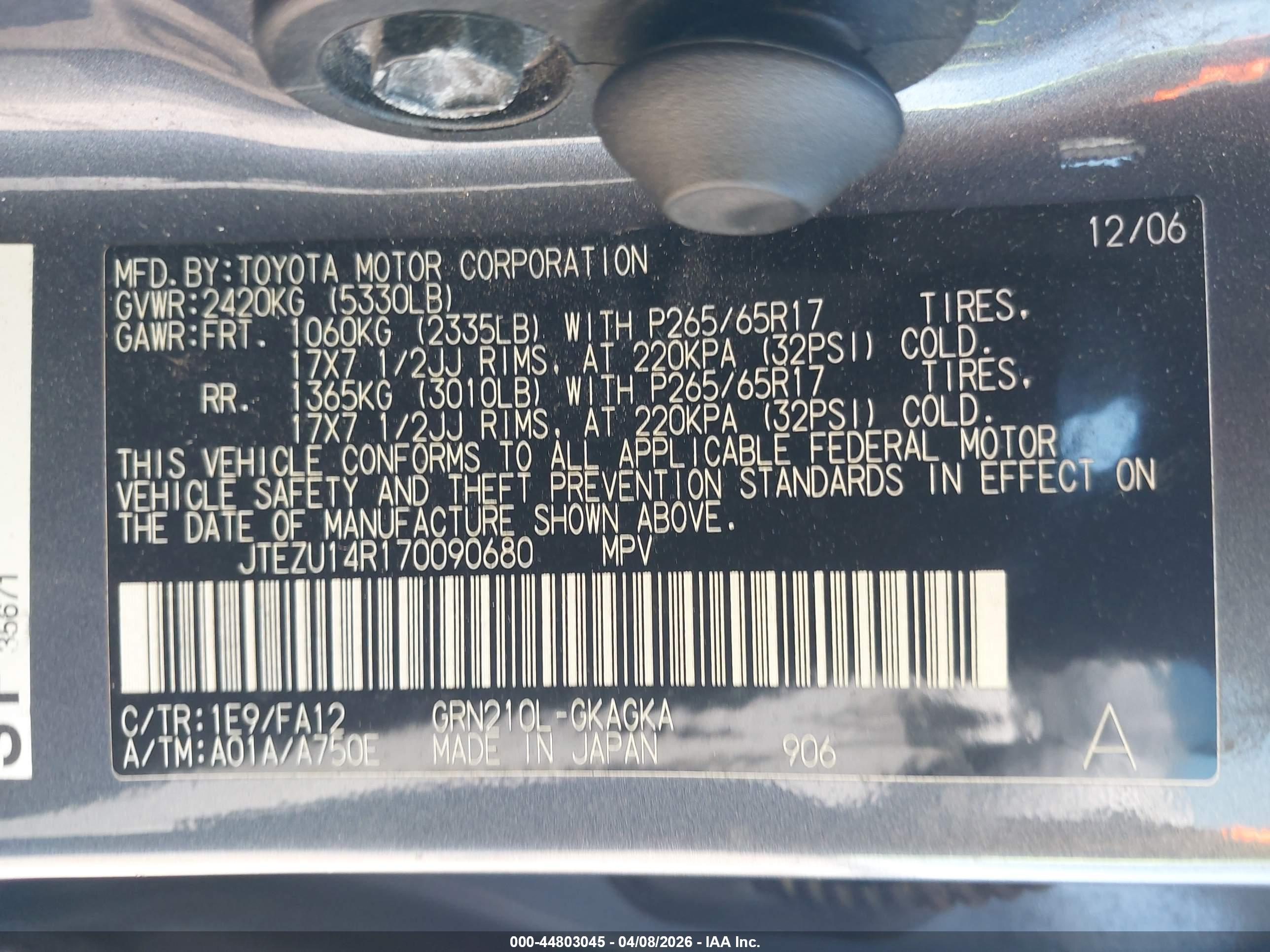 TOYOTA 4RUNNER image 9