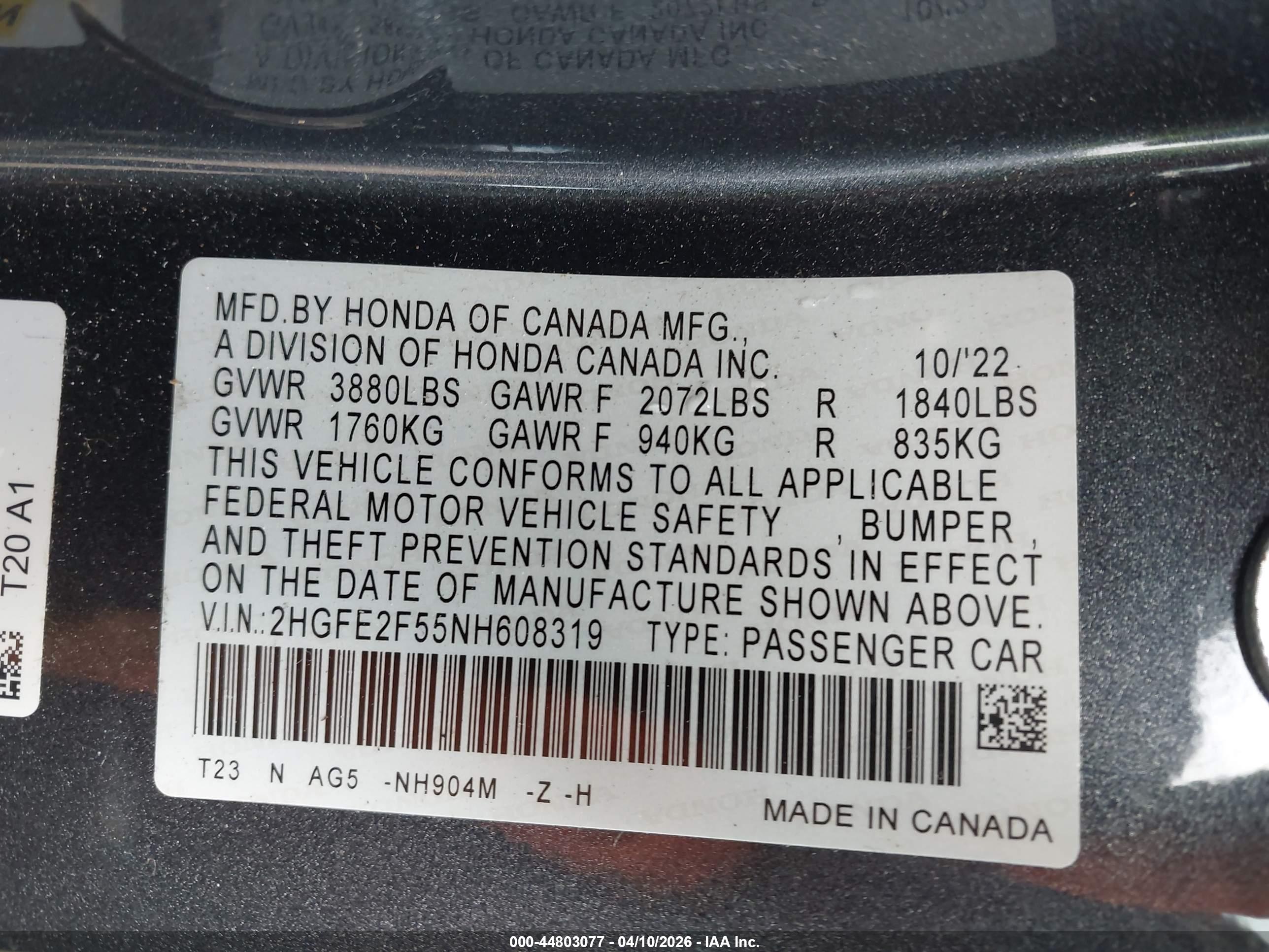 HONDA CIVIC image 9