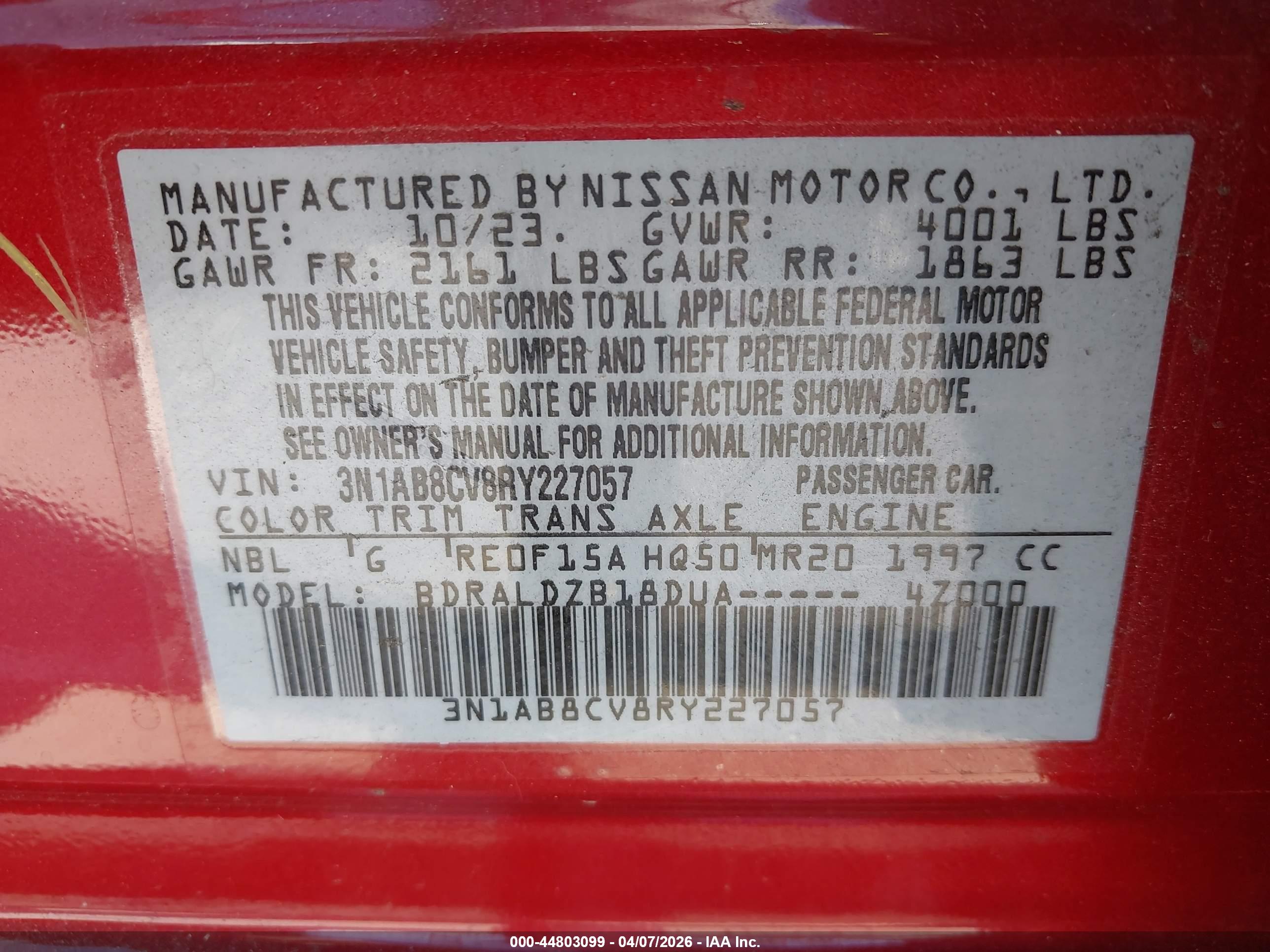 NISSAN SENTRA image 9
