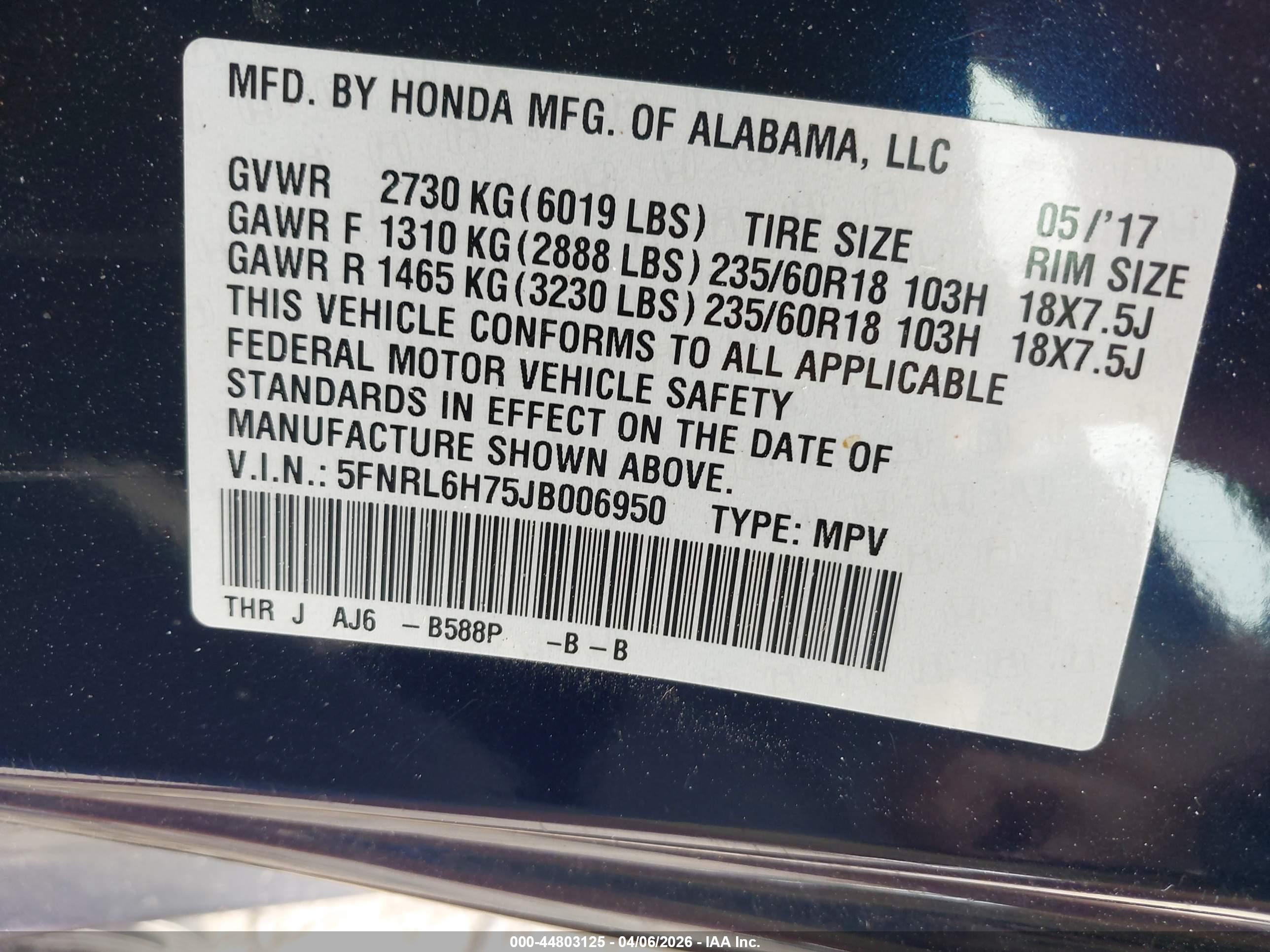 HONDA ODYSSEY image 9