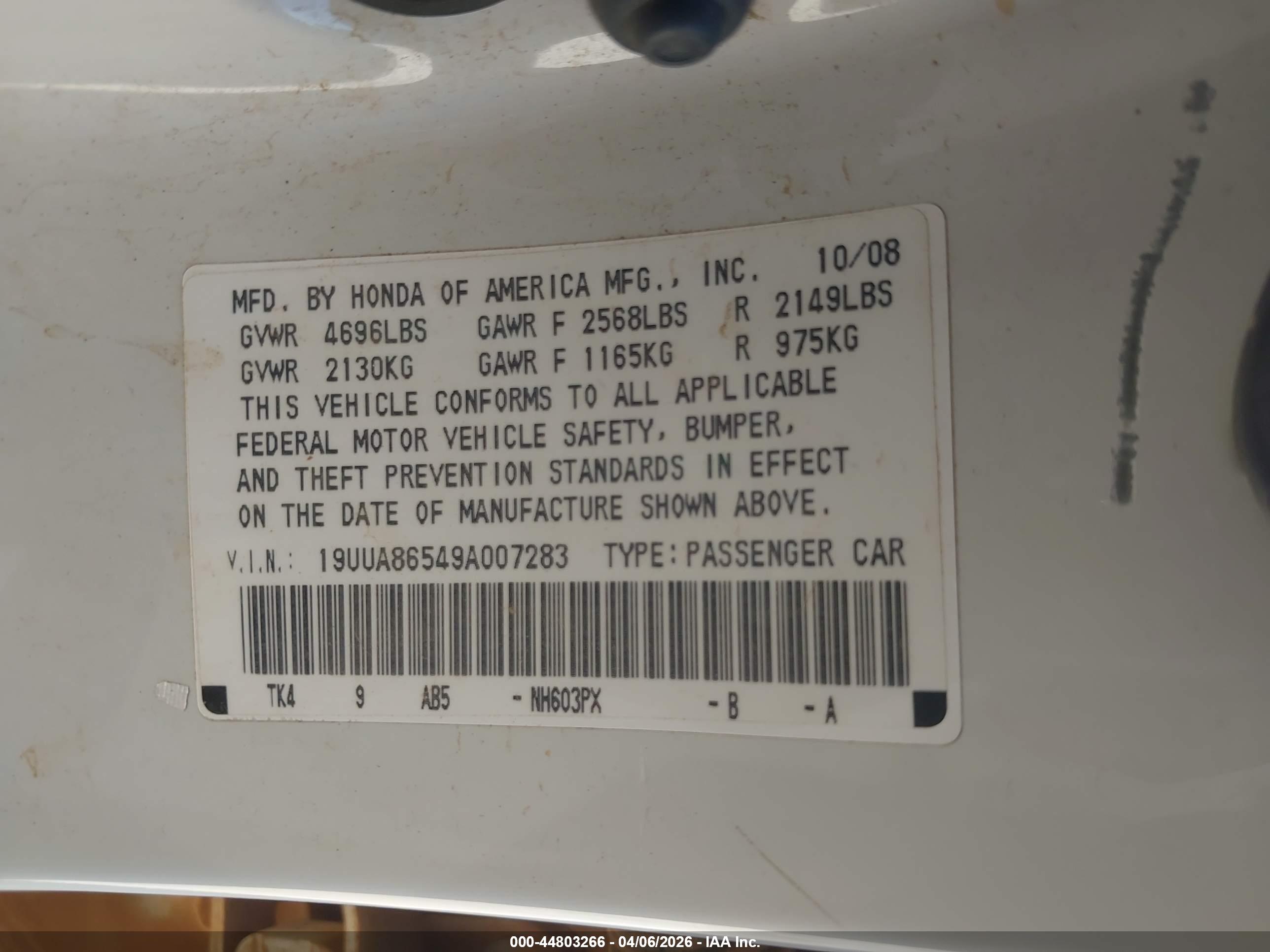 ACURA TL image 9