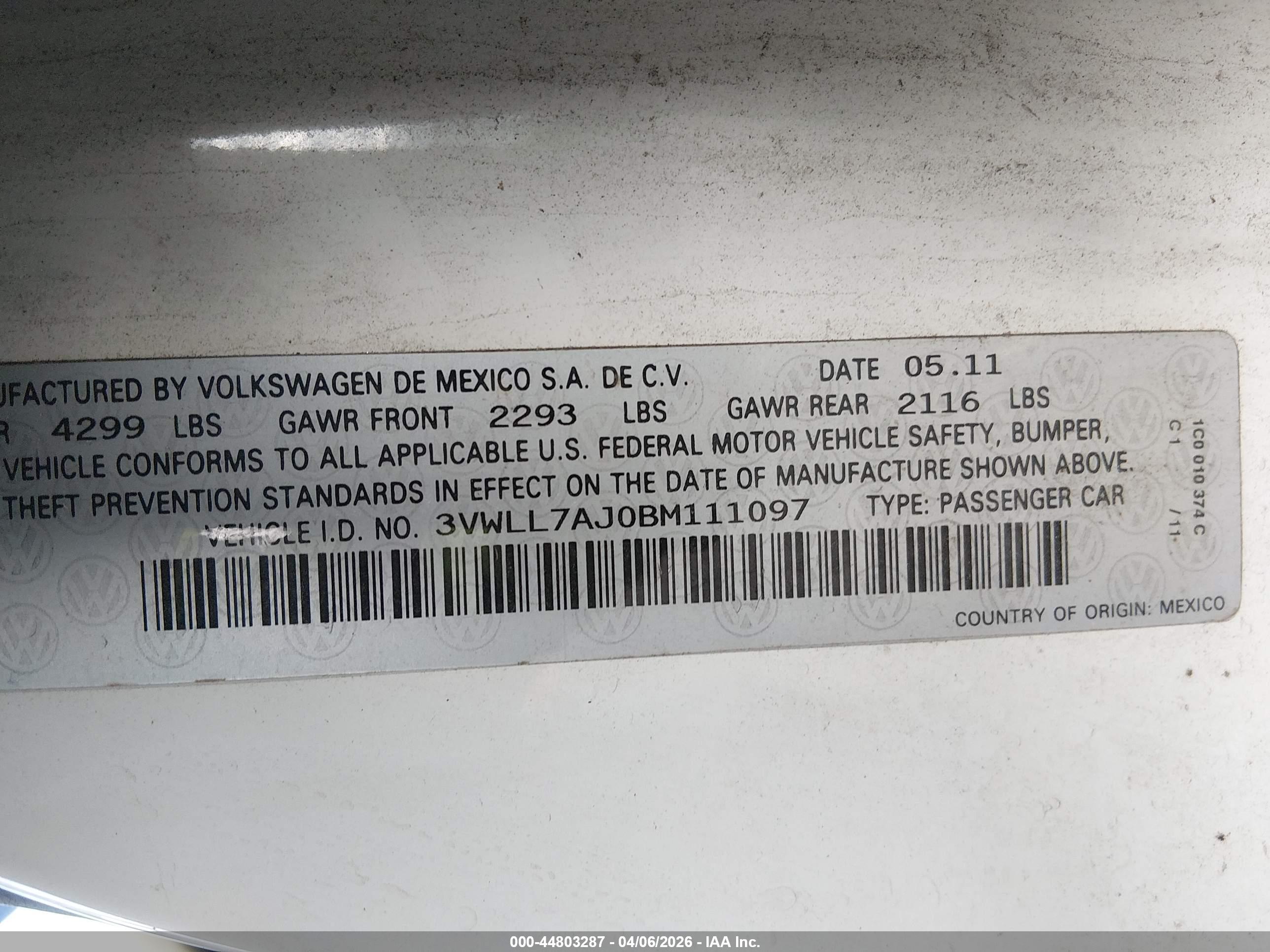 VOLKSWAGEN JETTA image 9