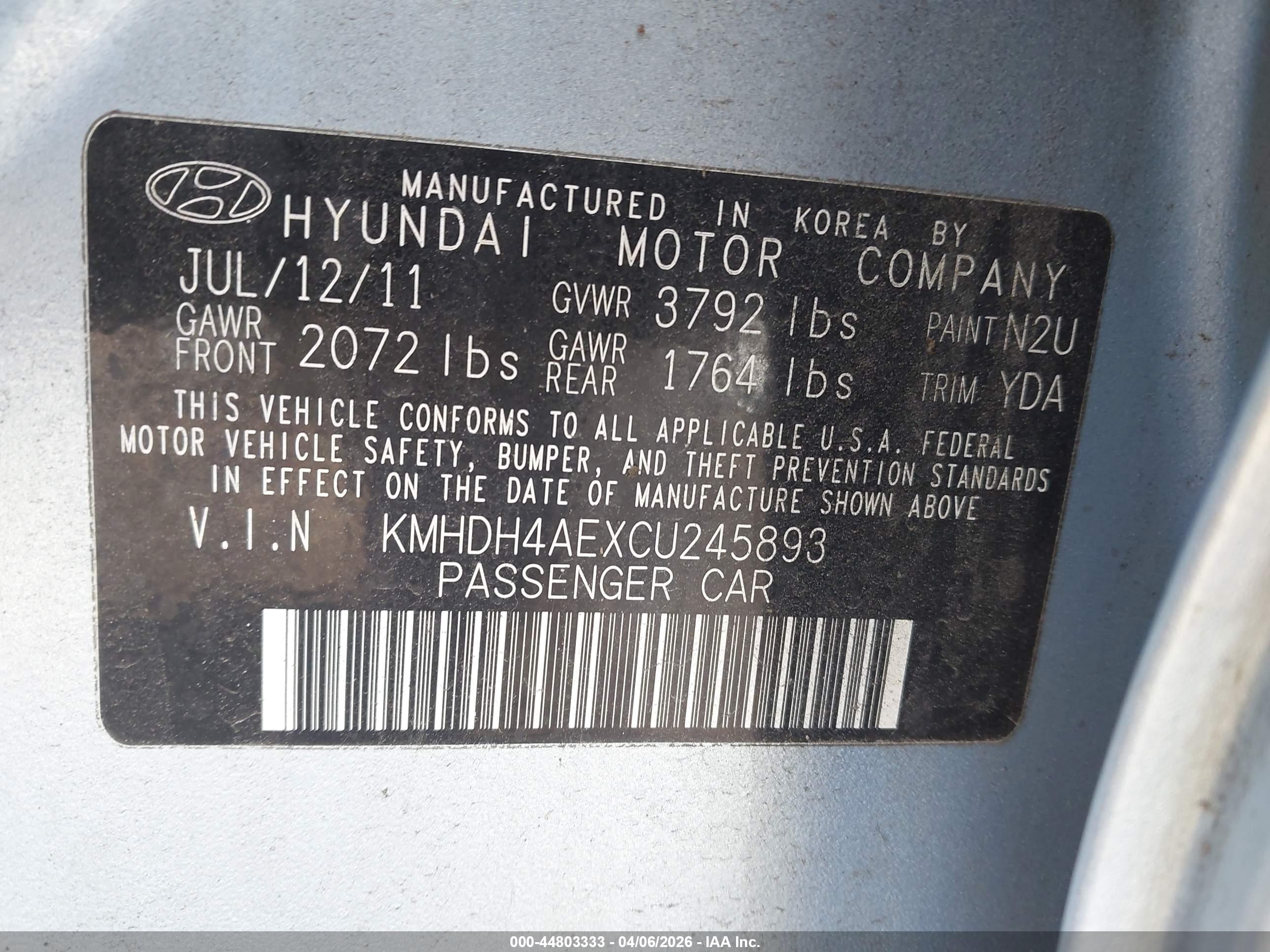 HYUNDAI ELANTRA image 9