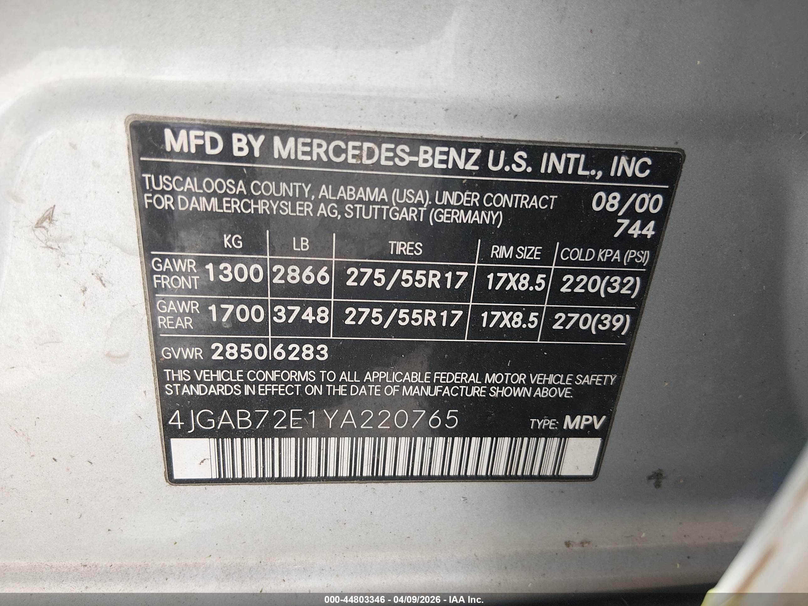 MERCEDES-BENZ ML image 9