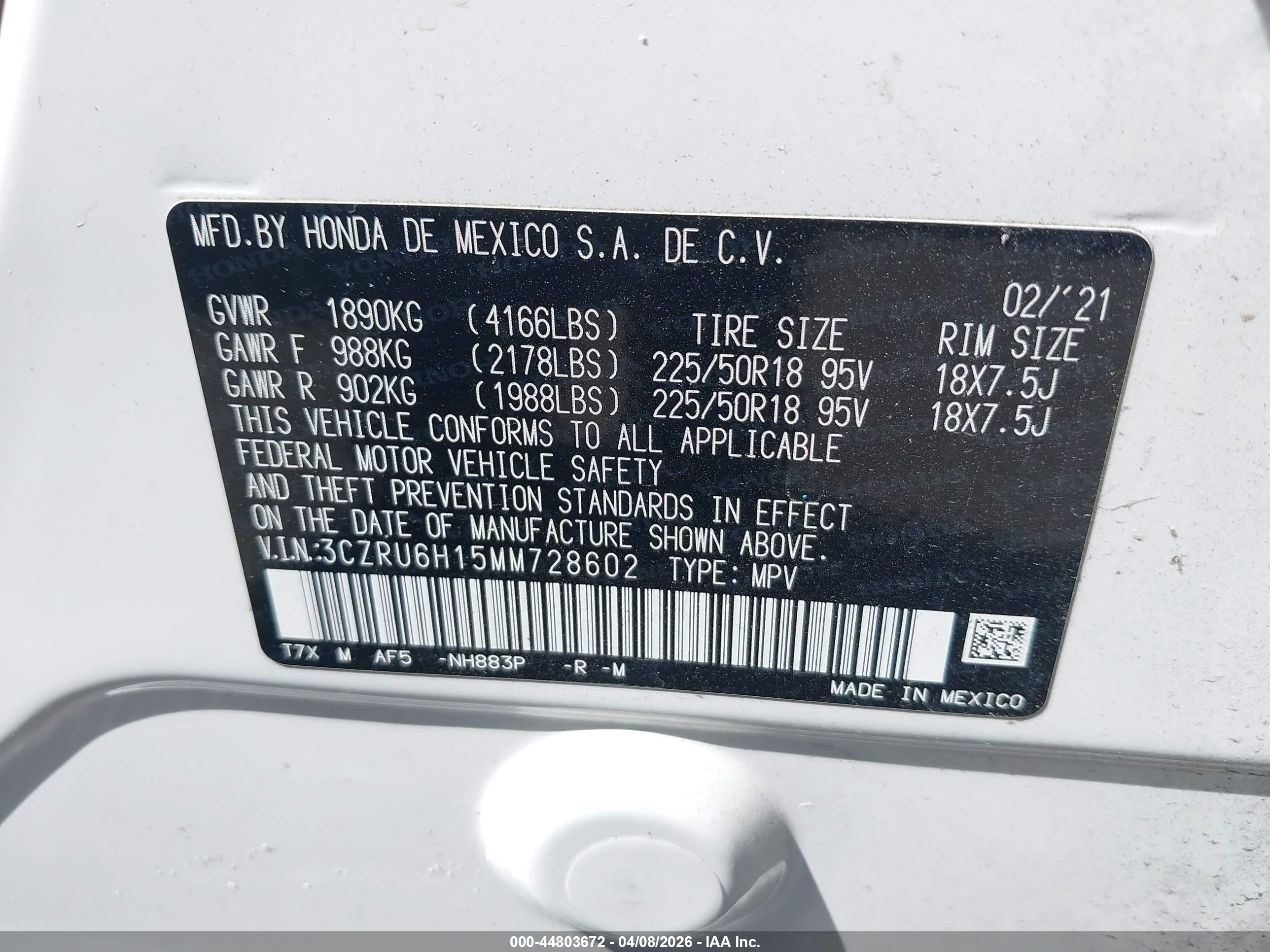 HONDA HR-V image 9