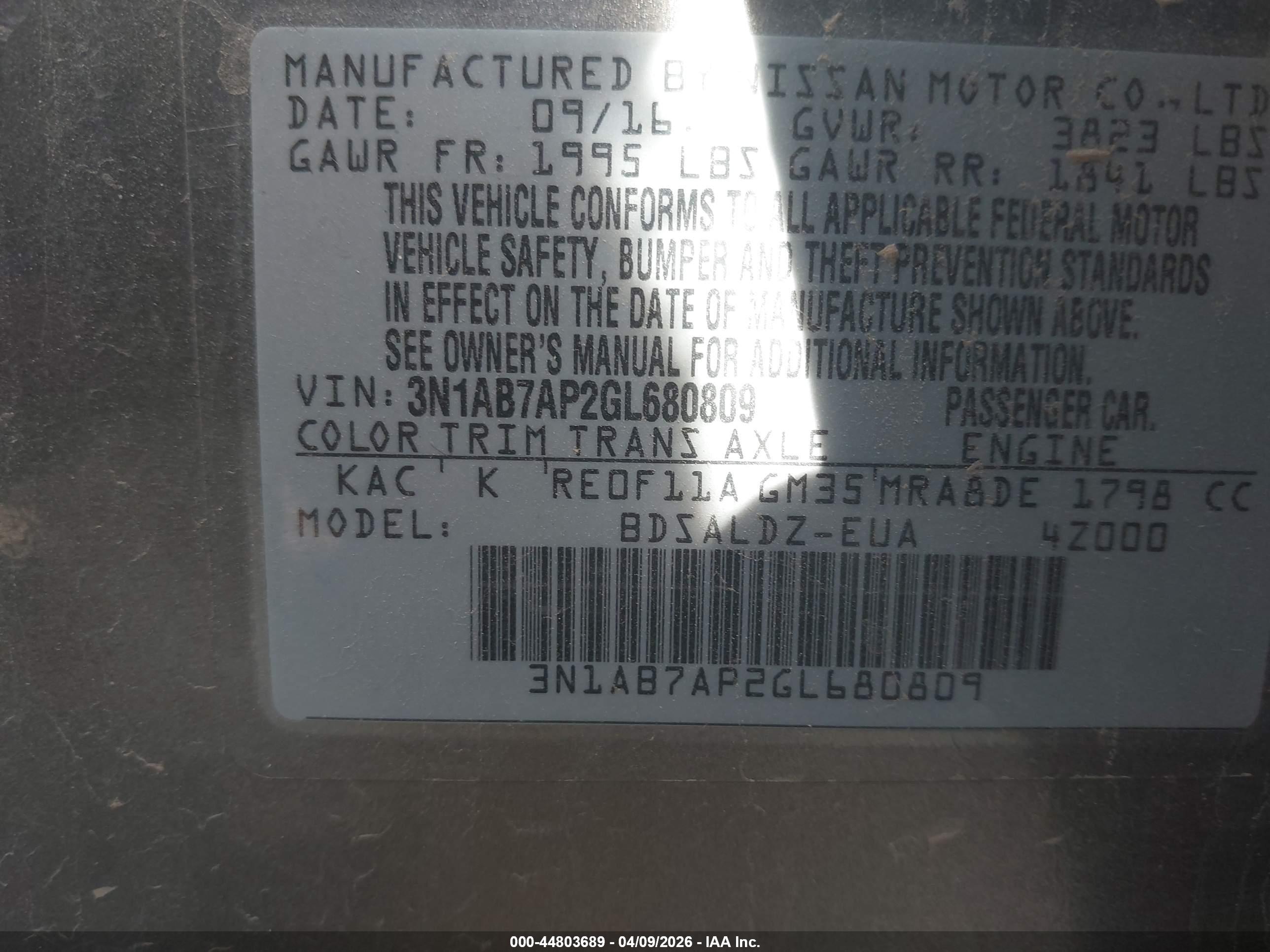 NISSAN SENTRA image 9