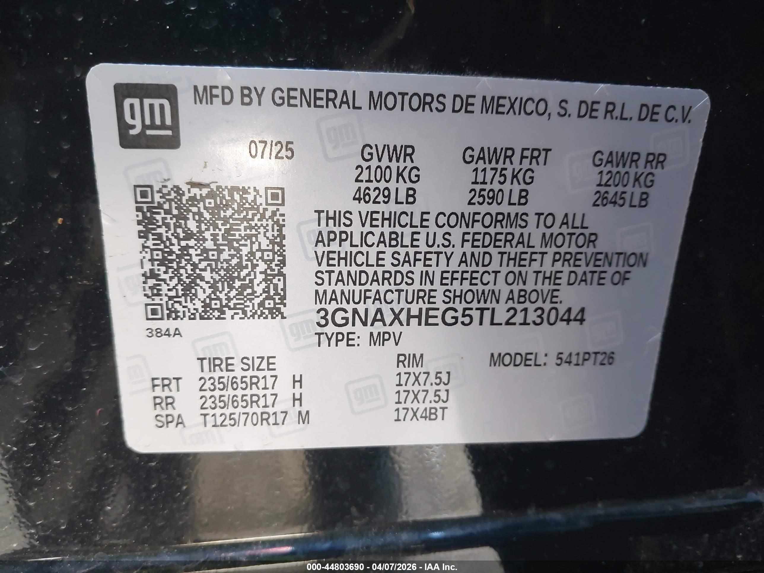 CHEVROLET EQUINOX image 9