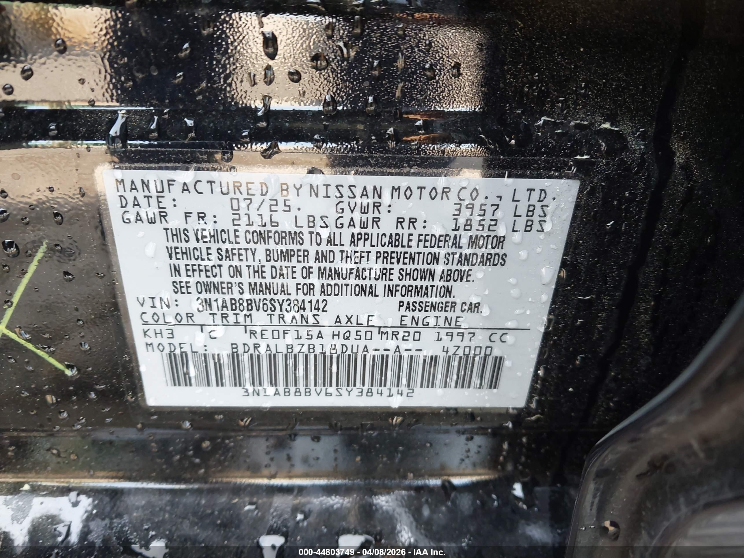 NISSAN SENTRA image 9