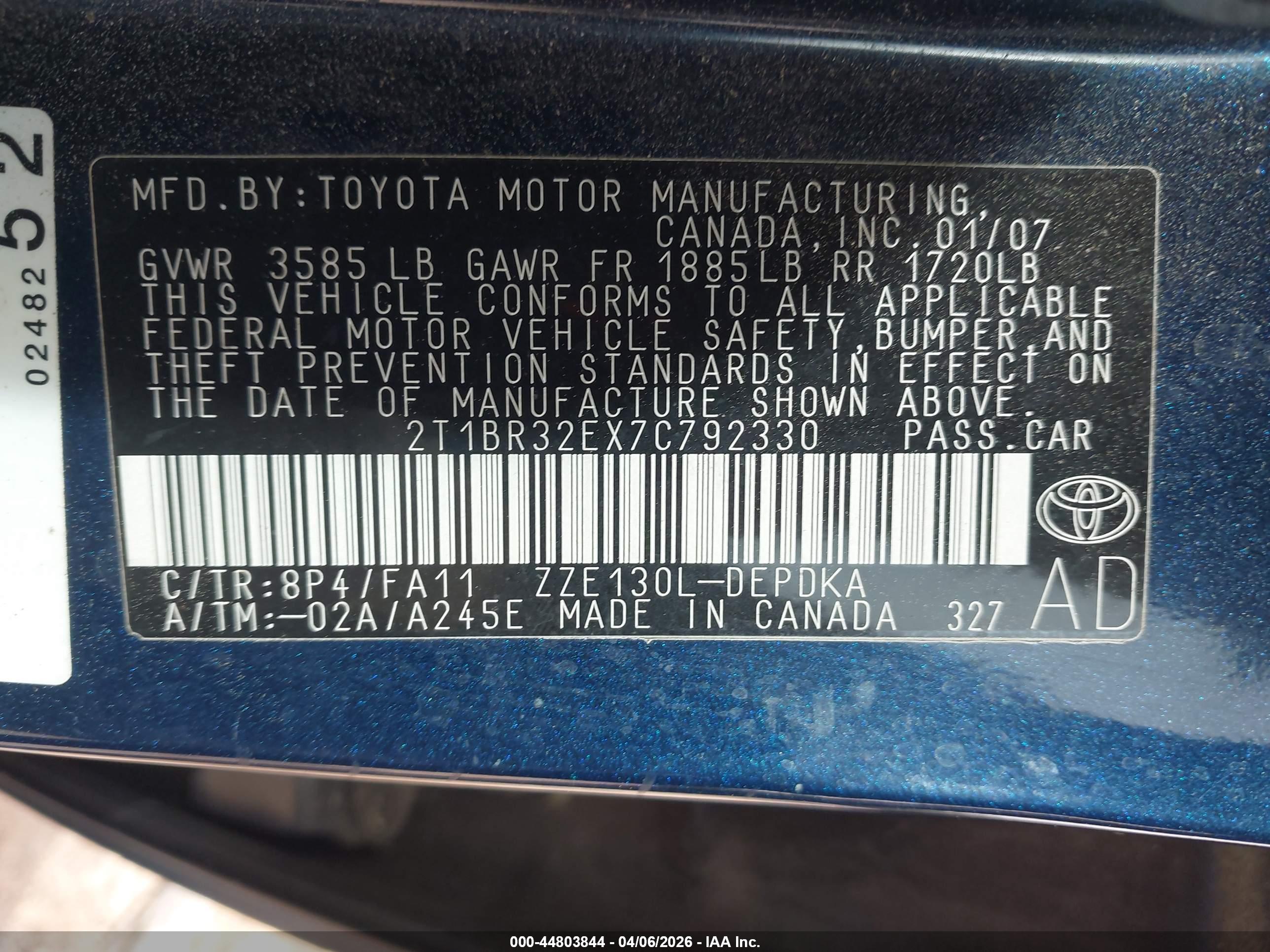 TOYOTA COROLLA image 9