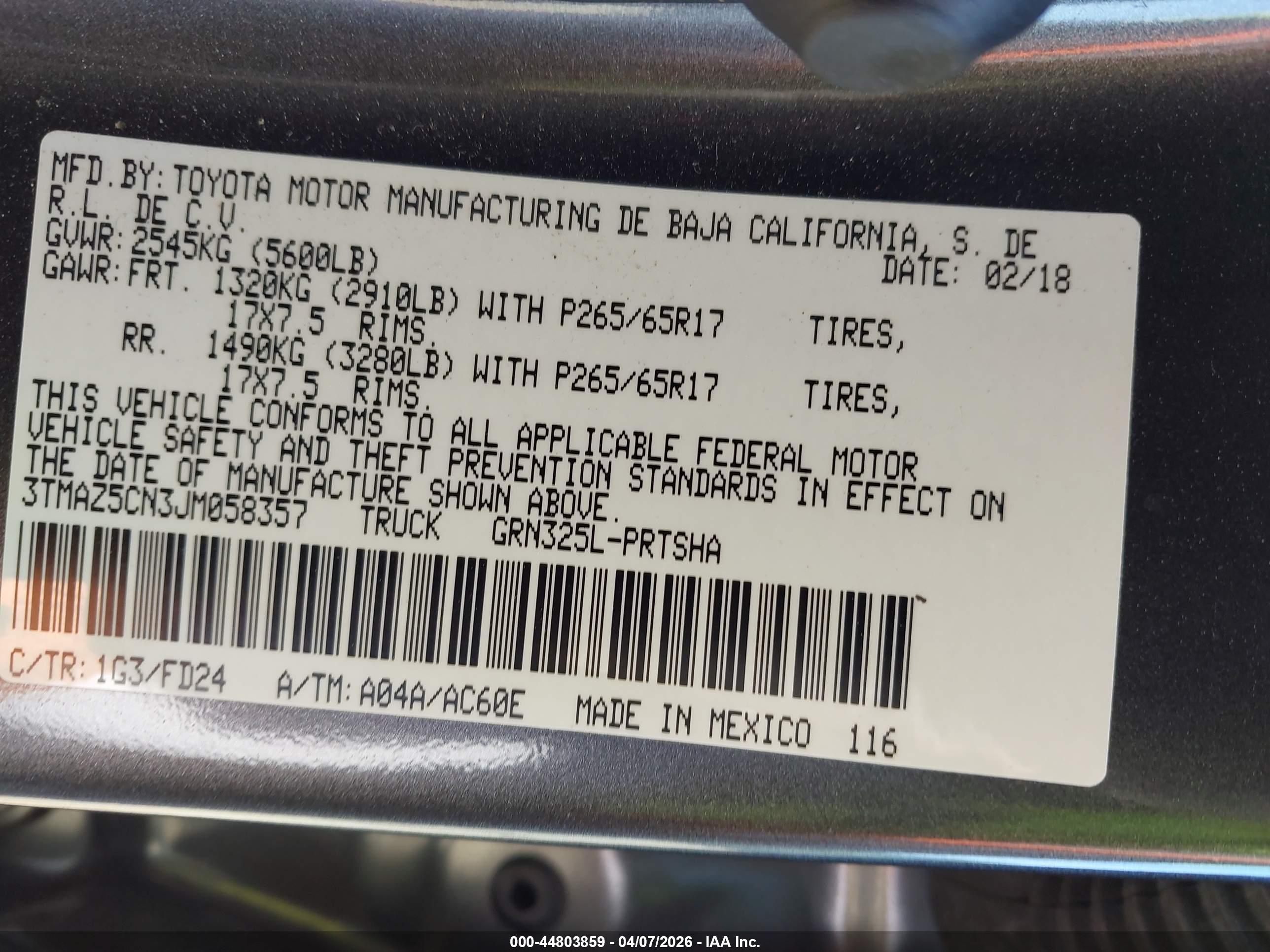 TOYOTA TACOMA image 9