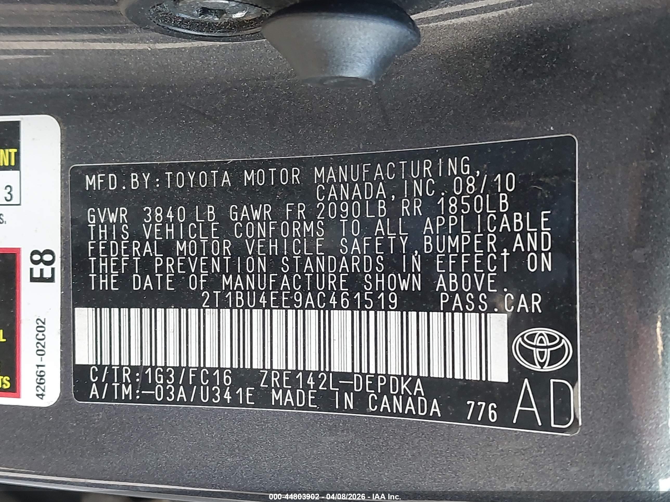 TOYOTA COROLLA image 9