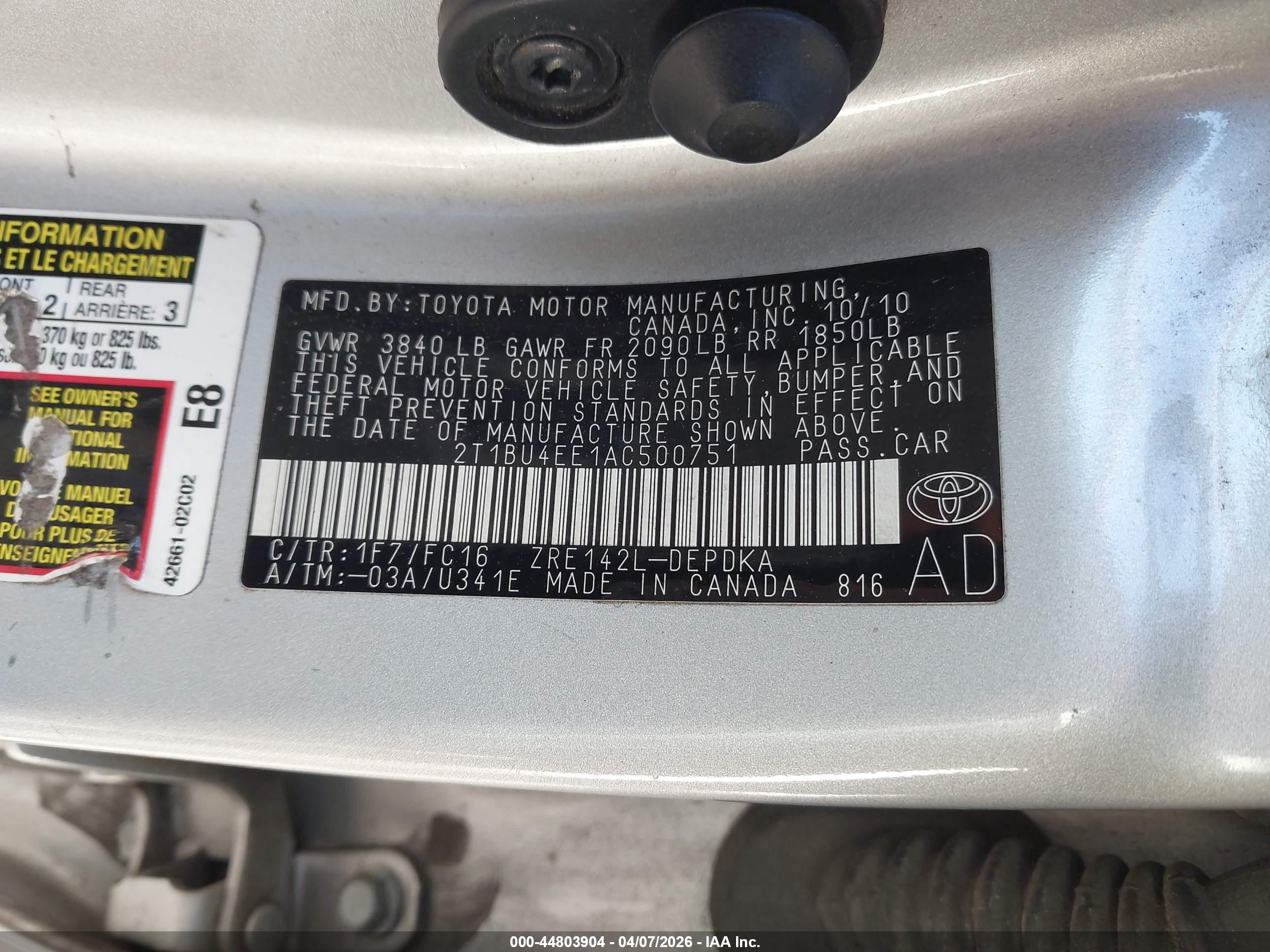 TOYOTA COROLLA image 9